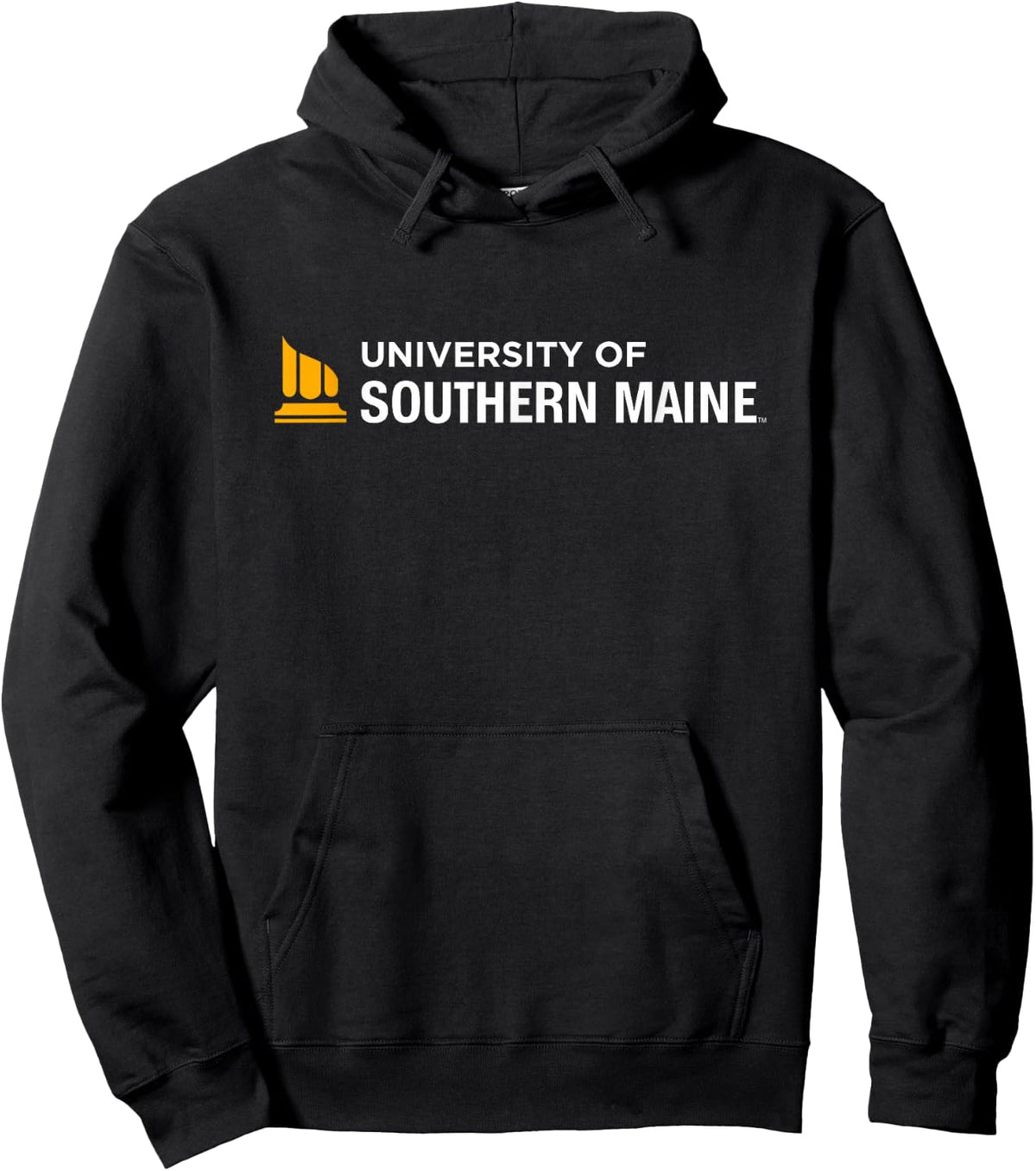 University of Southern Maine USM Horizontal Logo Hoodie - Hoodie | Black