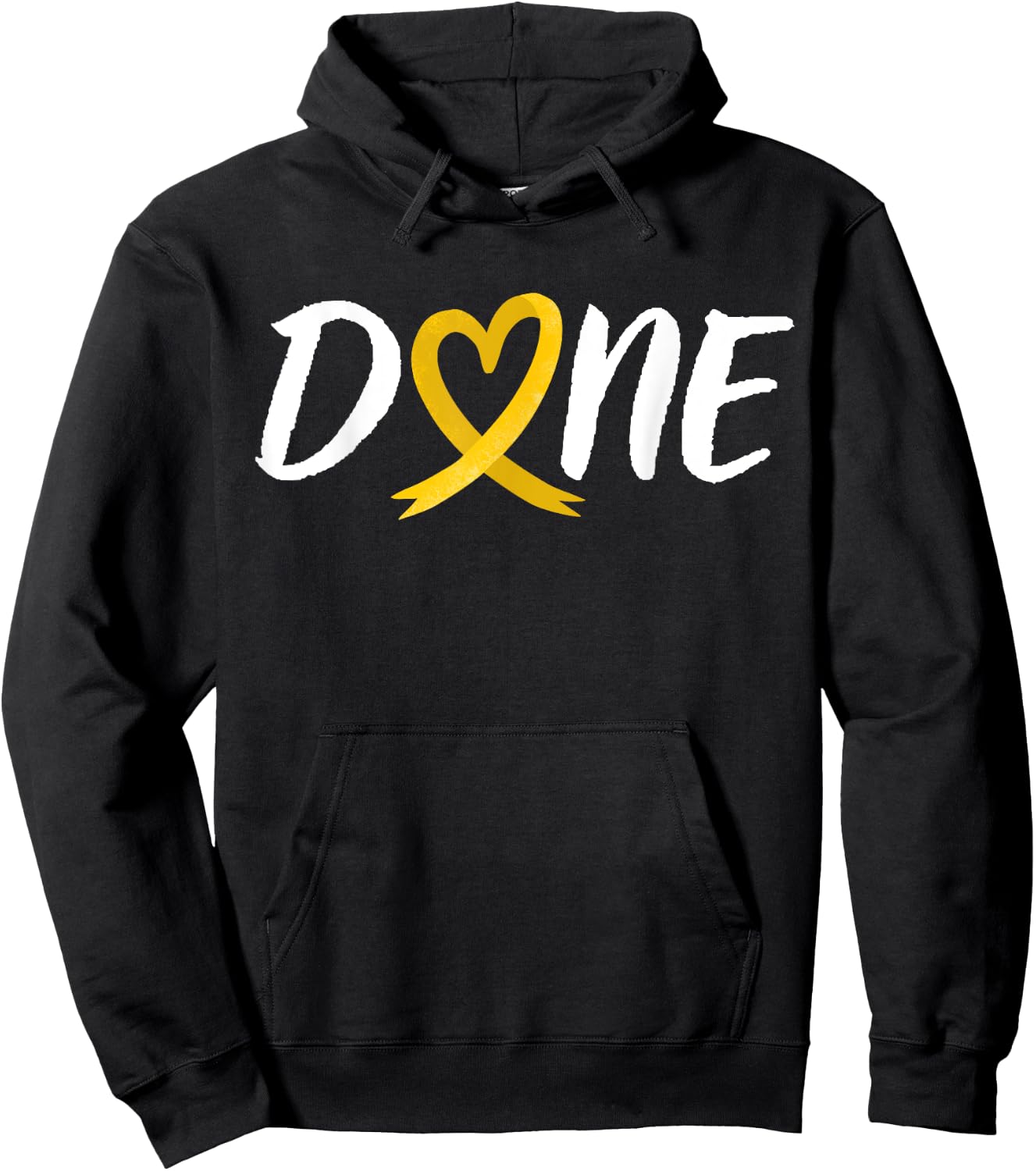 Done Last Day Of Radiation Chemo Sarcoma Bone Cancer Heart Hoodie - Hoodie | Black
