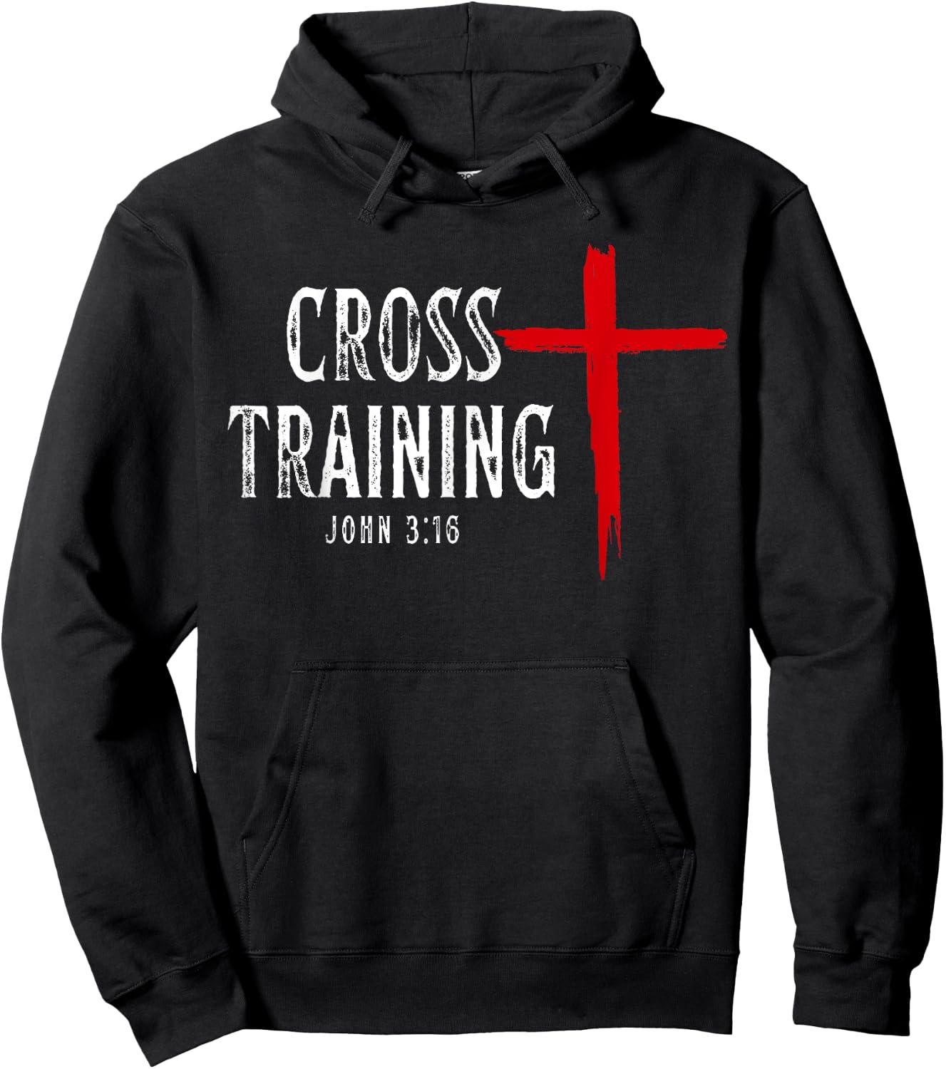 Cross Training Christian Workout Faith Religious Jesus Hoodie - Hoodie | Black