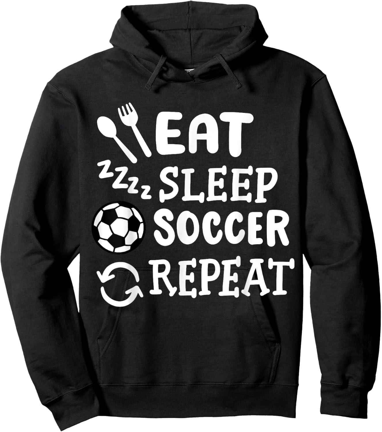 Soccer Soccer Player Hoodie - Hoodie | Black
