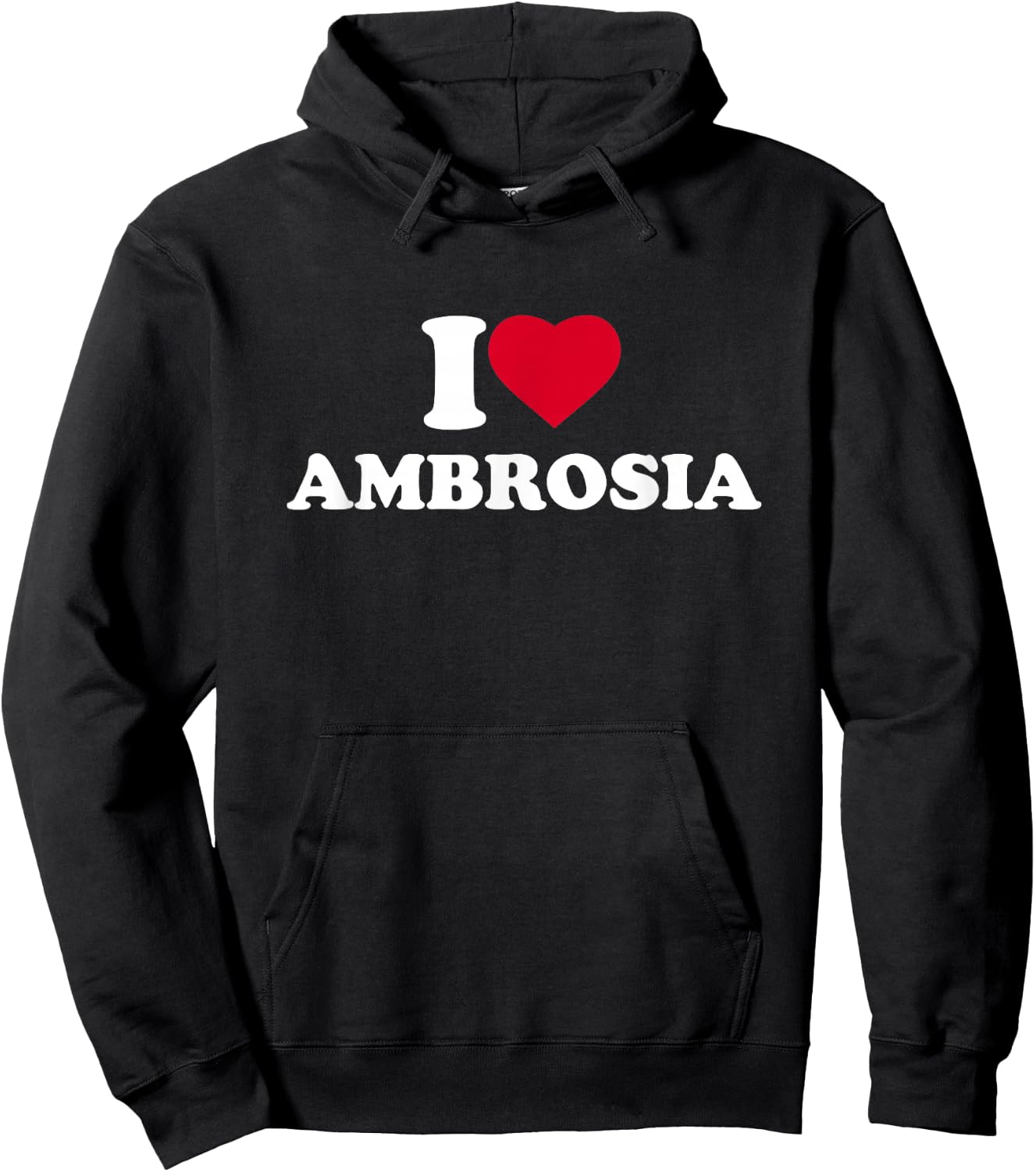 I Love Ambrosia I Heart Ambrosia Lover Salad Dessert Hoodie - Hoodie | Black