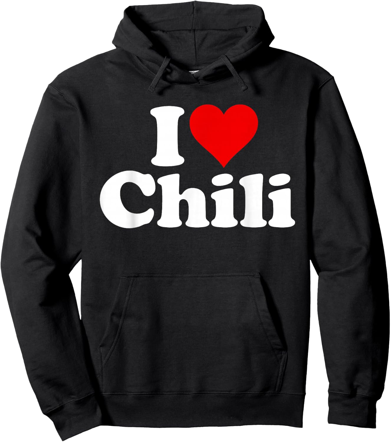 I Love Heart Chili Chili Con Carne Hoodie - Hoodie | Black