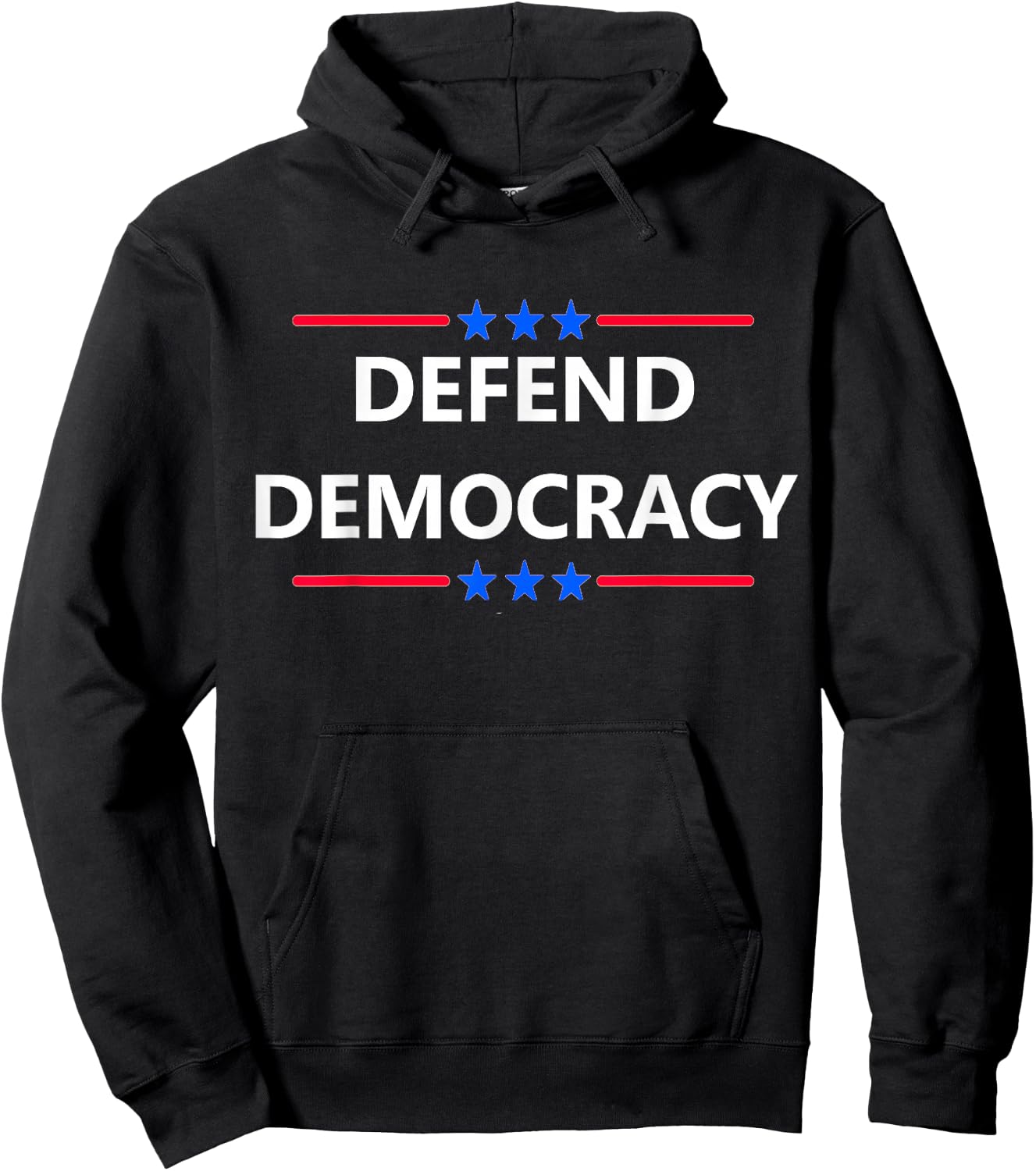 USA US Freedom America Vote Patriot Rally Designs Defend Save Democracy Election Constitution We The People Hoodie - Hoodie | Black