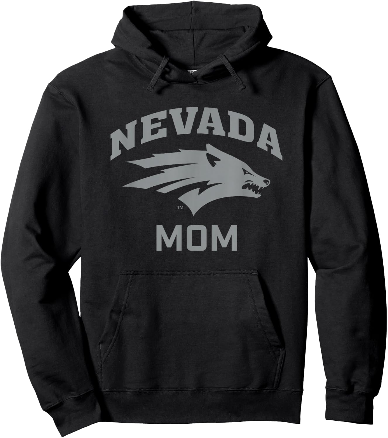 University of Nevada Reno Wolf Pack Arched Mom Hoodie - Hoodie | Black