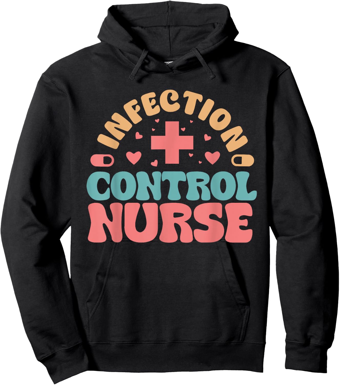 Infection Control Nurse Groovy Infection Control Nursing Hoodie - Hoodie | Black