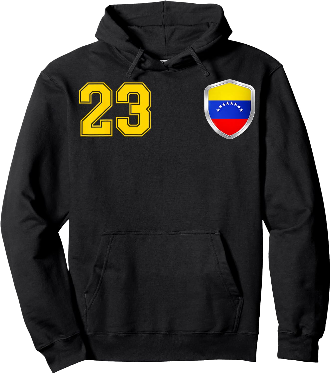 Venezuela - La Vinotinto Team Soccer Design for Venezuelans Hoodie - Hoodie | Black