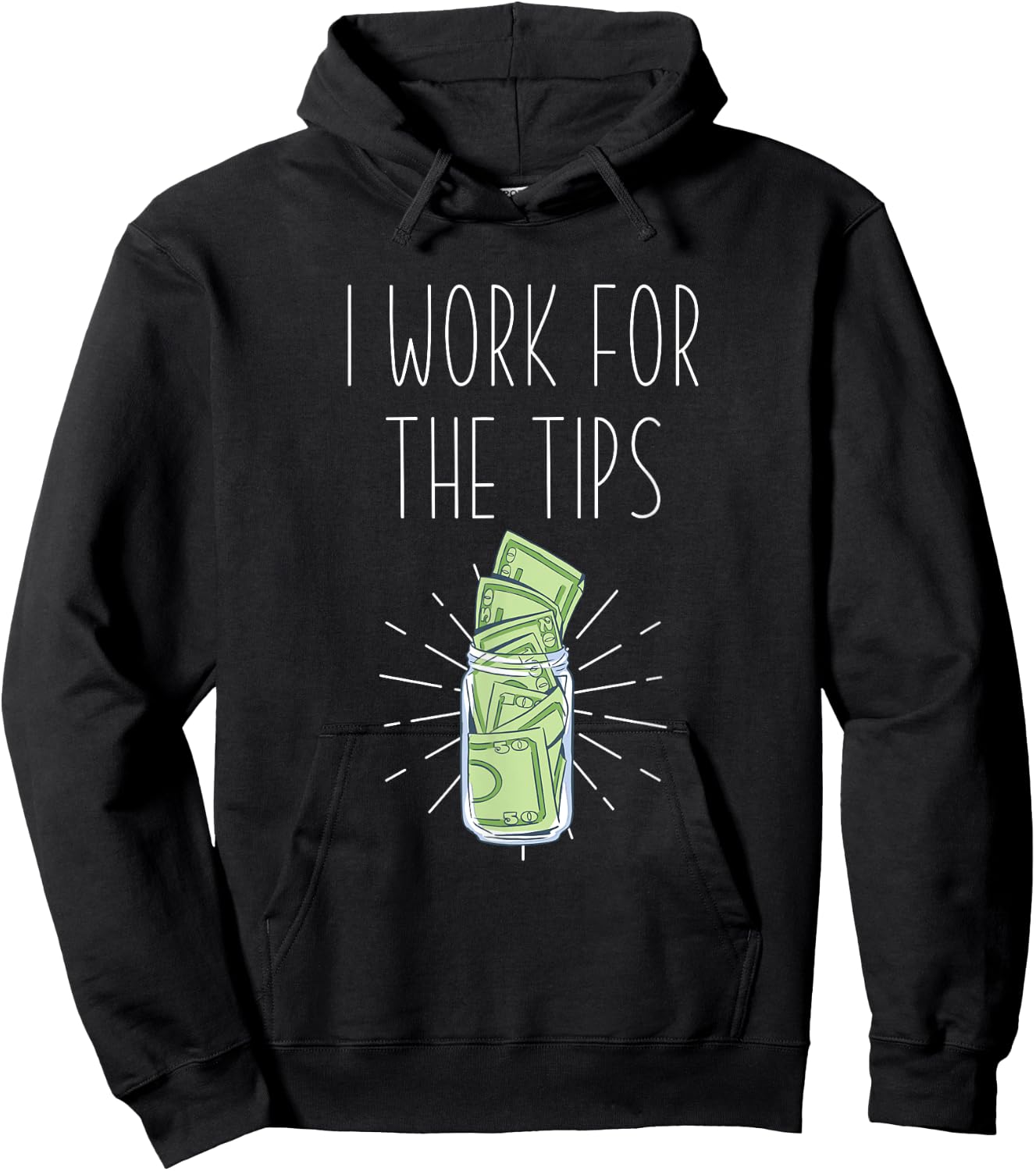 I work for tips - Mixologist Barkeeper & Bartender Hoodie - Hoodie | Black