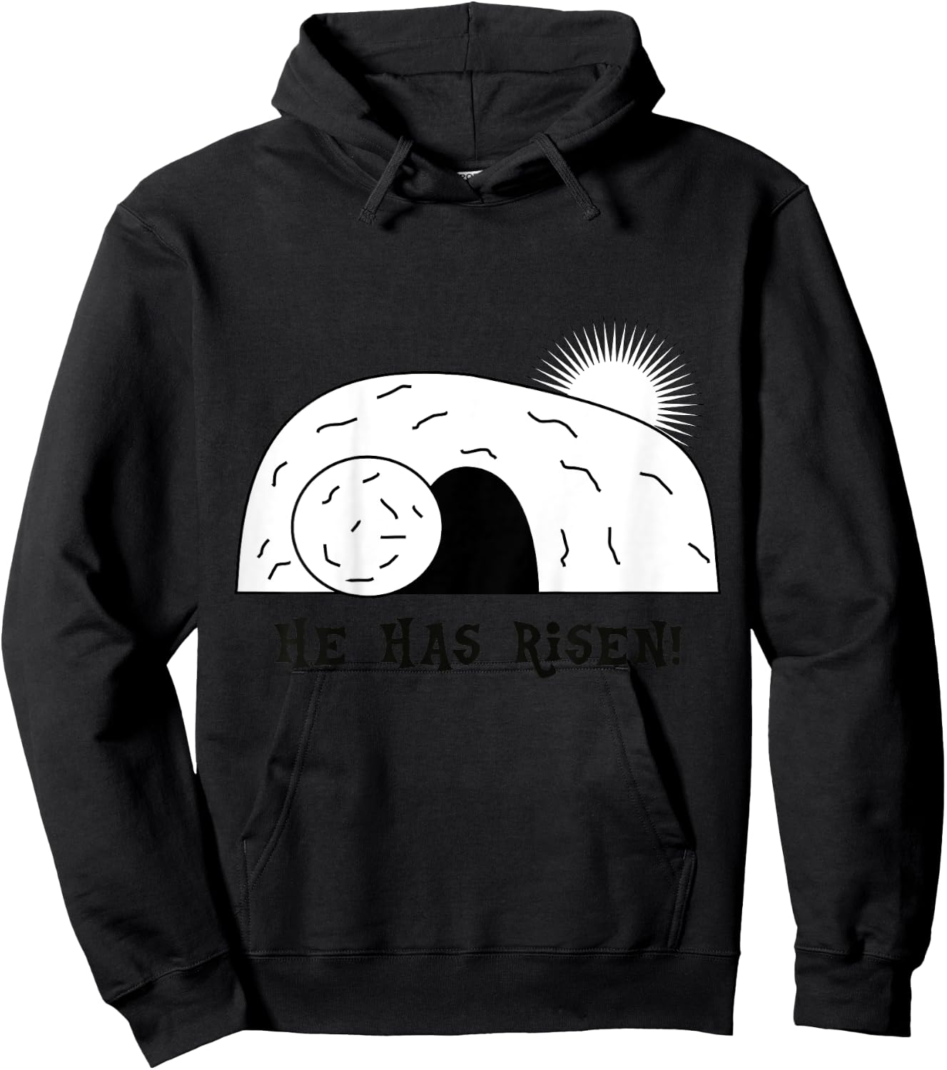He Has Risen Jesus Christ Easter Boys Girls Child Hoodie - Hoodie | Black