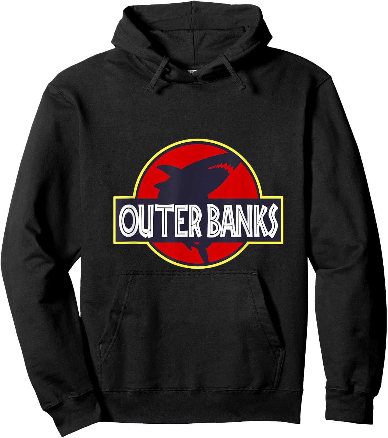 OBX Shark Shirt: Outer Banks of North Carolina Hoodie - Hoodie | Black