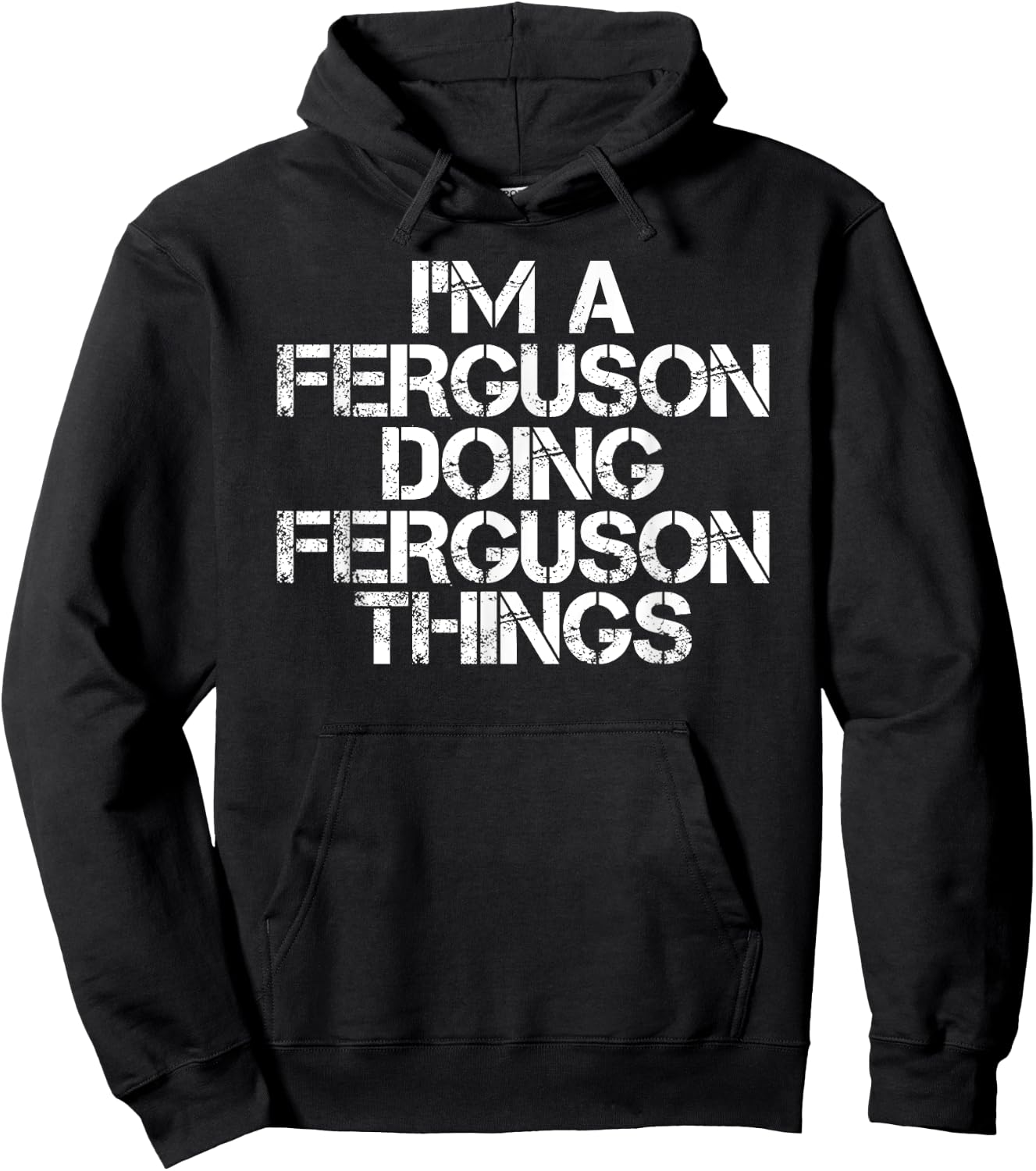 Sarcastic Personalized Last Name Christmas Team FERGUSON Funny Surname Family Tree Birthday Reunion Gift - -Adults, Black, Small Hoodie - Hoodie | Black