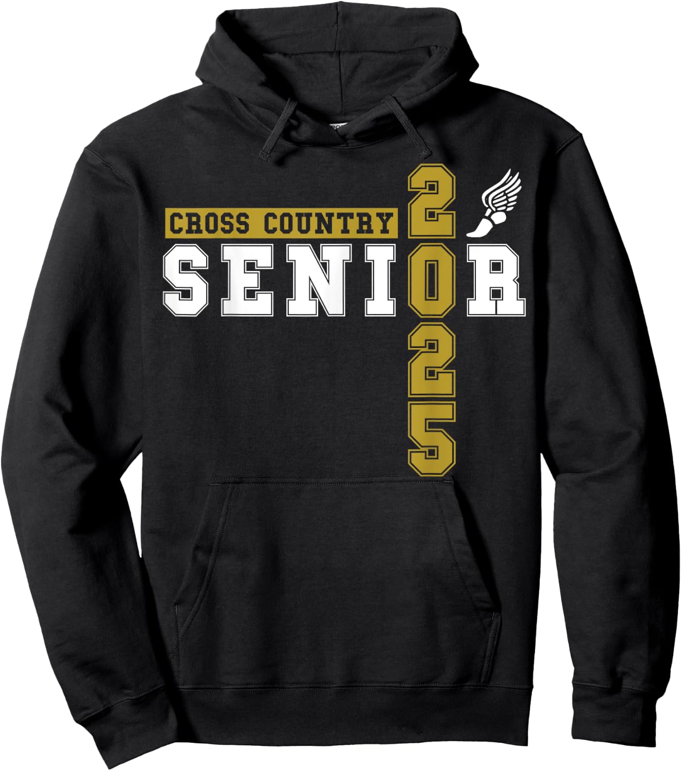 Cross Country Senior Night Senior 2025 Graduation Party 18 Hoodie - Hoodie | Black