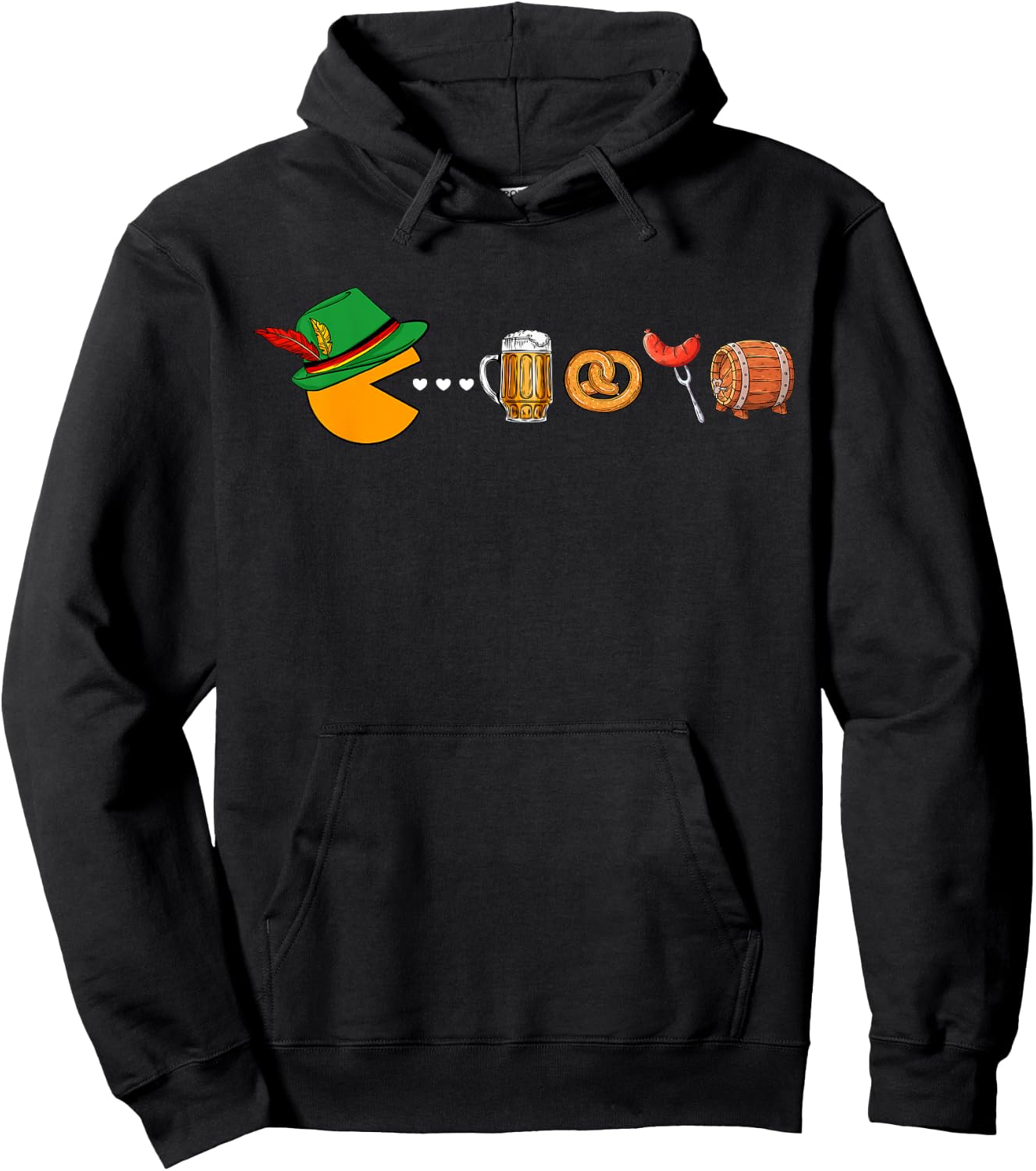 Lederhosen Video Gamer Germany Beer Fesstival Oktoberfest Hoodie - Hoodie | Black