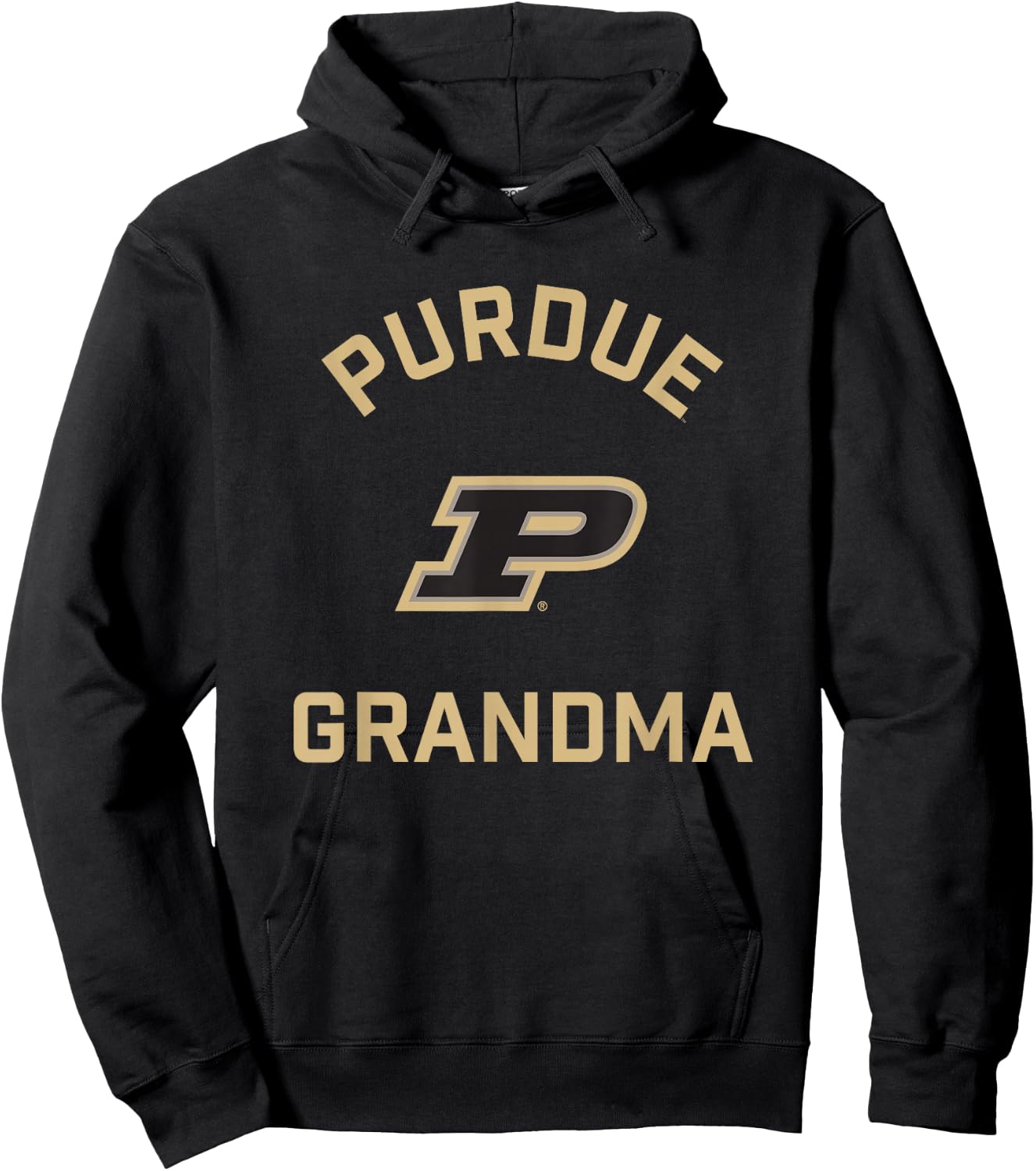 Purdue University Boilermakers Arched Grandma Hoodie - Hoodie | Black