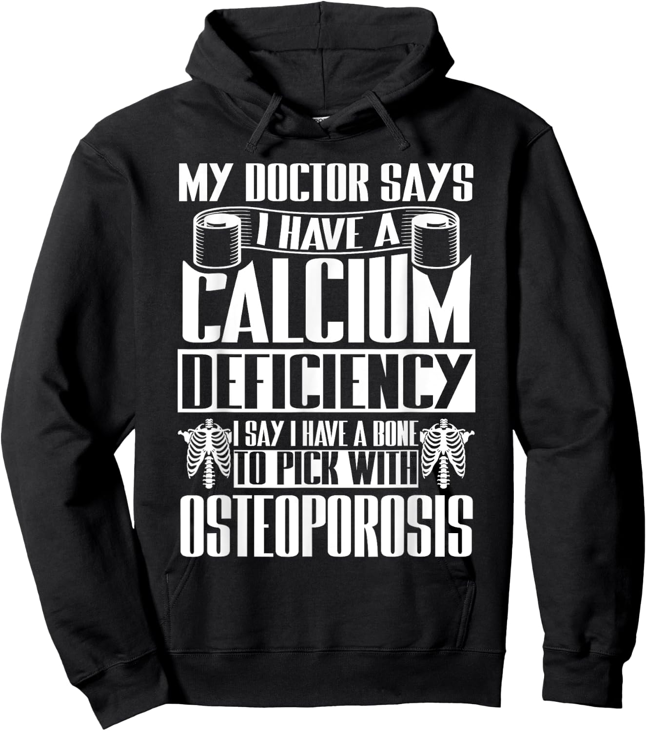 Osteoporosis Awareness Hoodie - Hoodie | Black