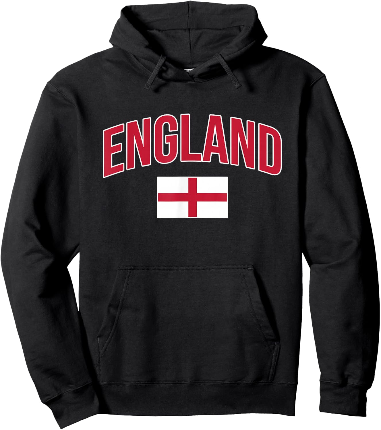 England - Flag of England - Throwback Design Hoodie - Hoodie | Black