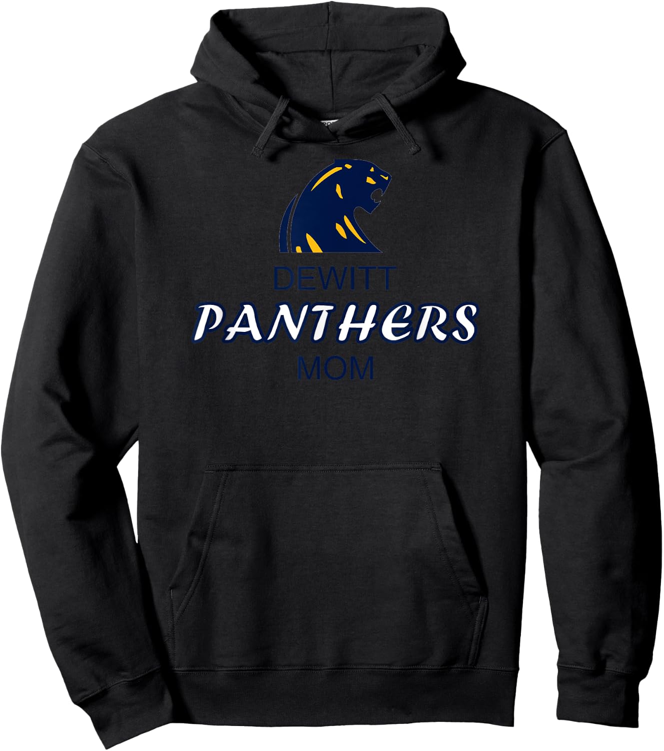 DeWitt High School Panthers Mom Hoodie - Hoodie | Black