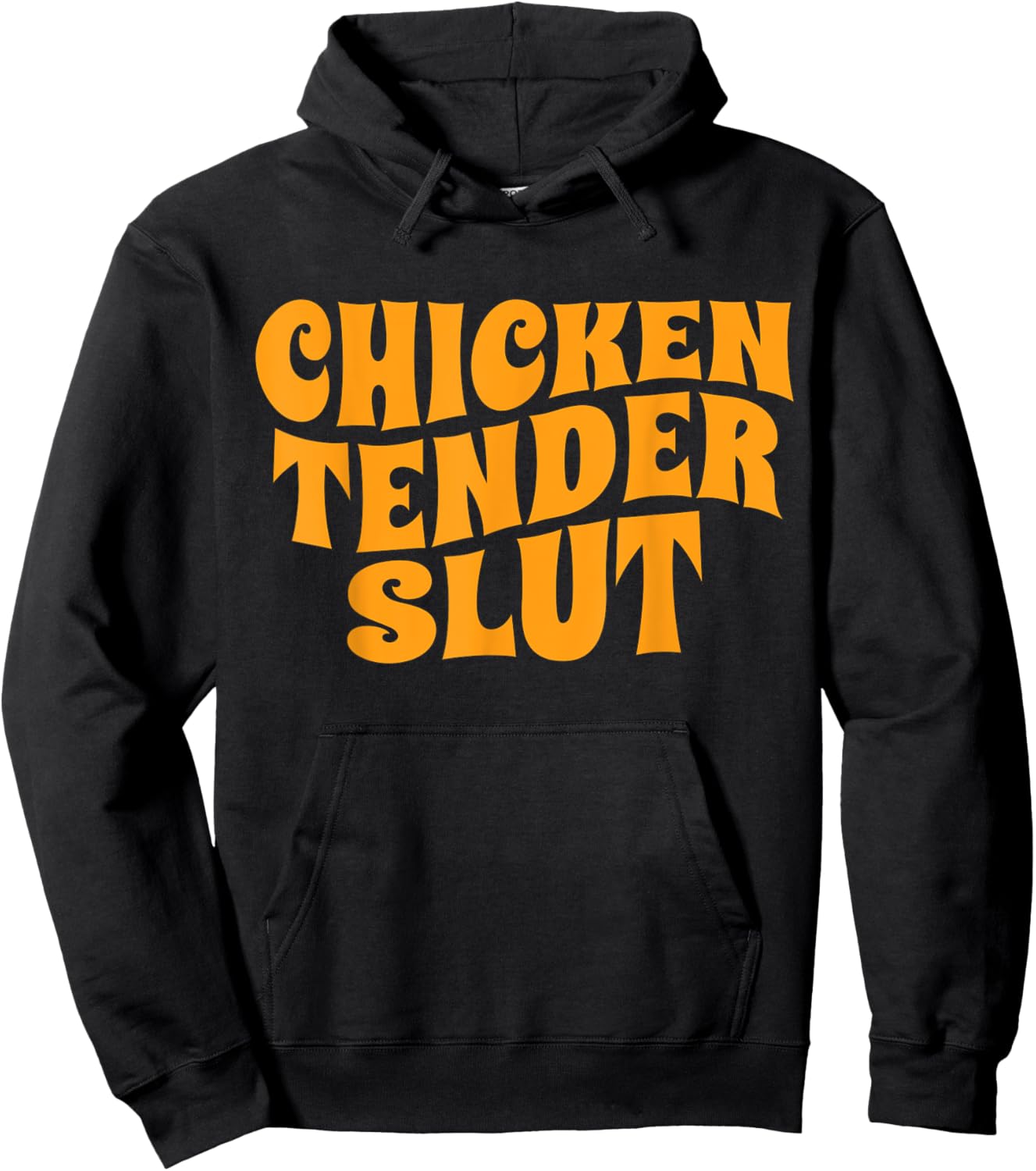 Chicken Tender Slut Retro Hoodie - Hoodie | Black