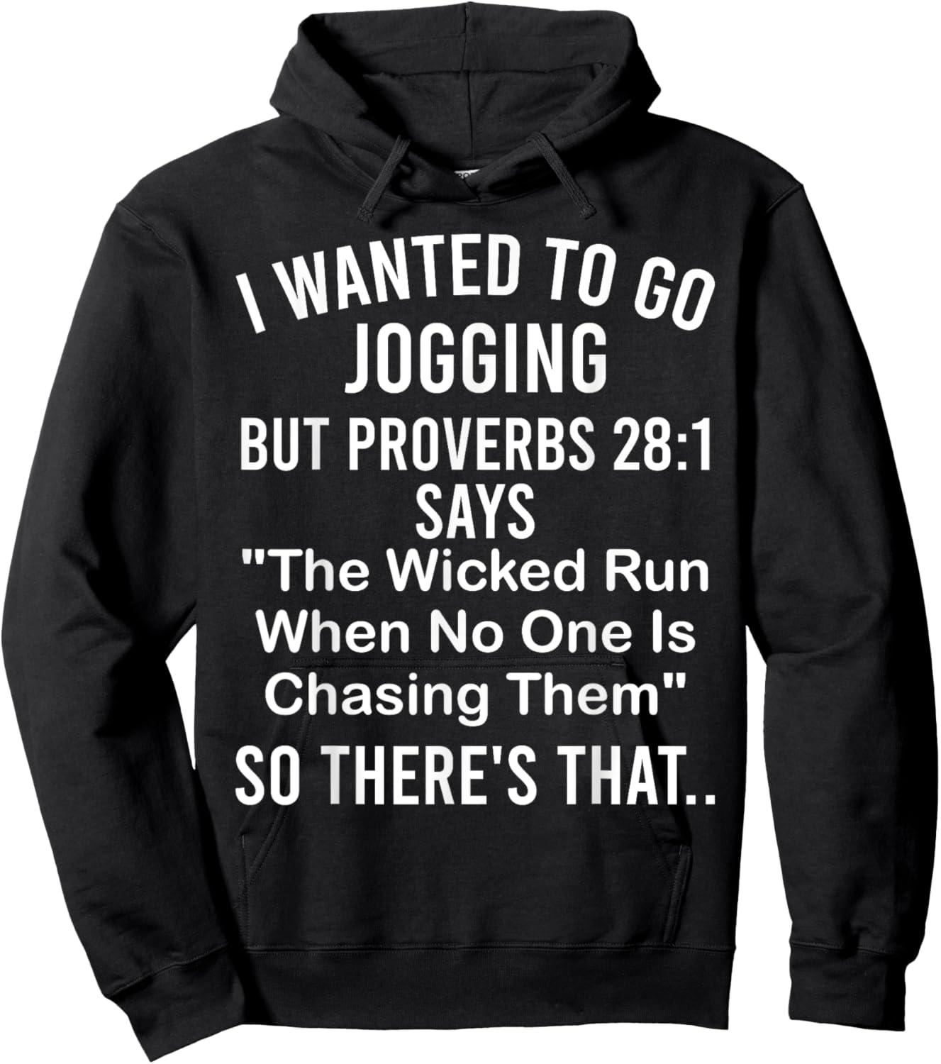 Gym Training - The Wicked Run When No One Is Chasing Them Hoodie - Hoodie | Black