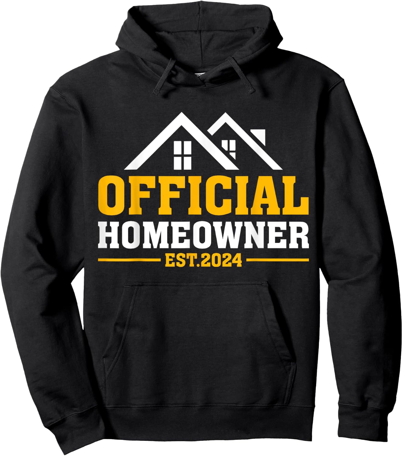 Official Homeowner Est 2024 First Time New Home Owner Gift Hoodie - Hoodie | Black