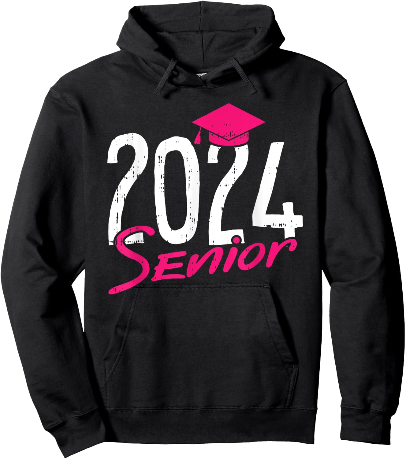 2024 Senior Graduation High School College Graduate Grad Hoodie - Hoodie | Black