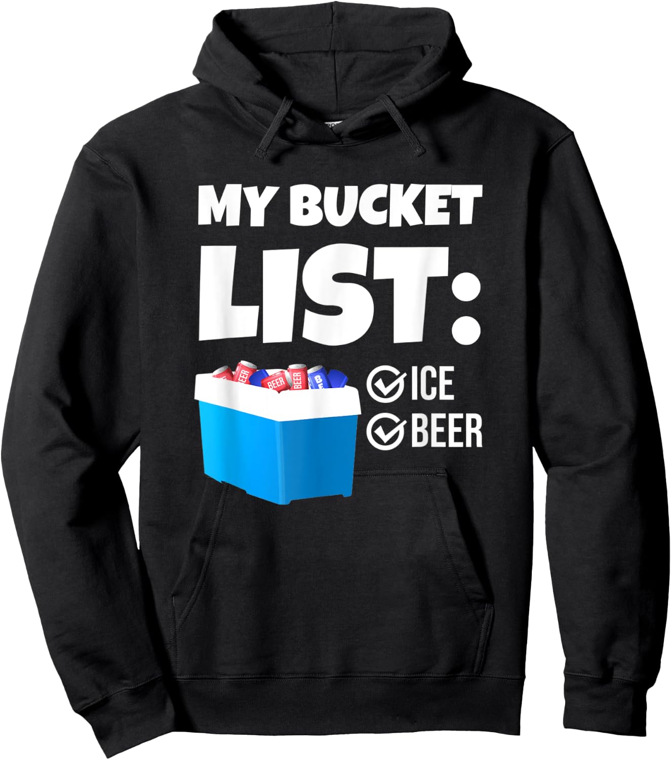 My Bucket List Funny Beer Lover Beach Bbq Men Women Hoodie - Hoodie | Black