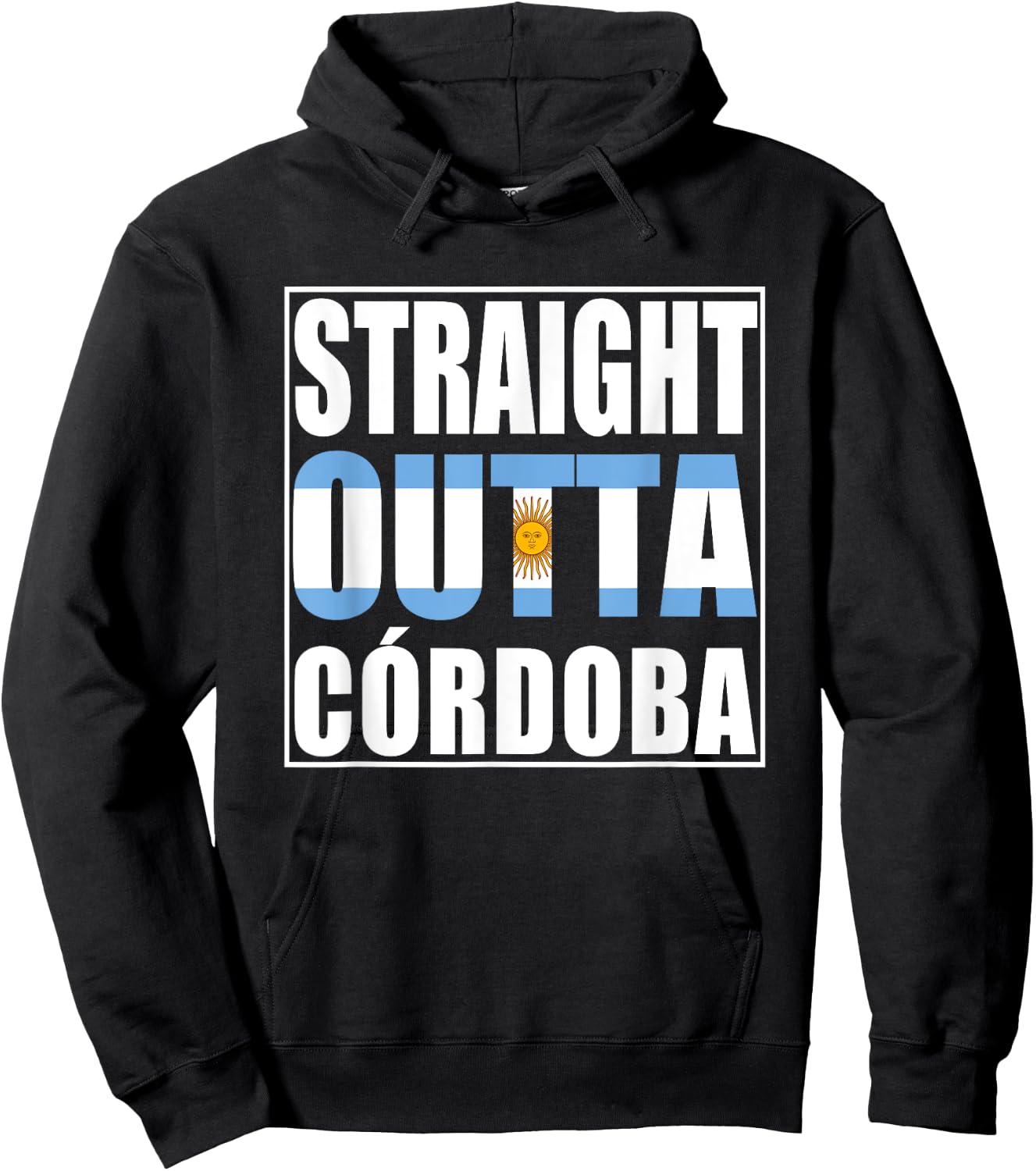 Straight Outta Cordoba Argentina Hoodie - Hoodie | Black