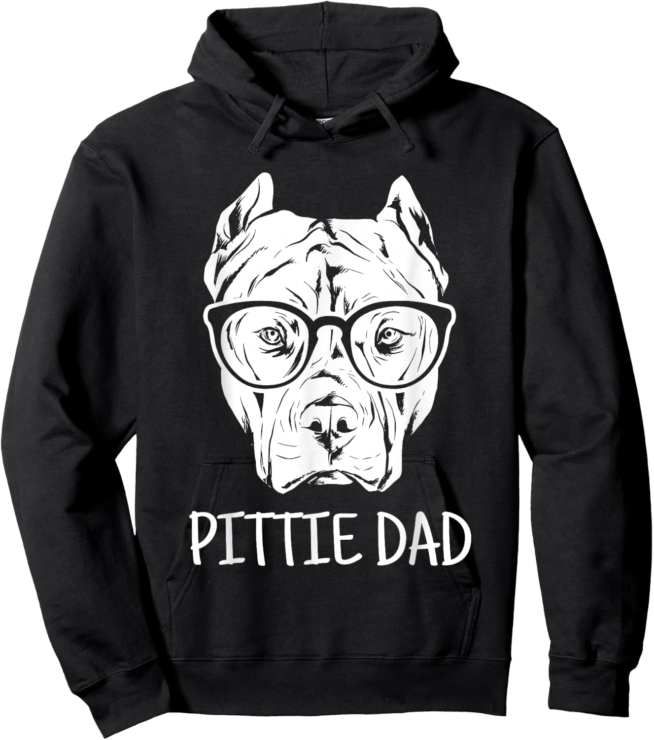 Pittie Dad Pitbull Dog Lovers Gift Hoodie - Hoodie | Black