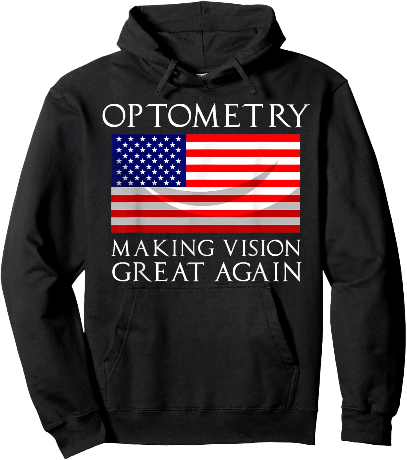 Funny USA Optometry Gift Women American Optometrist Hoodie - Hoodie | Black