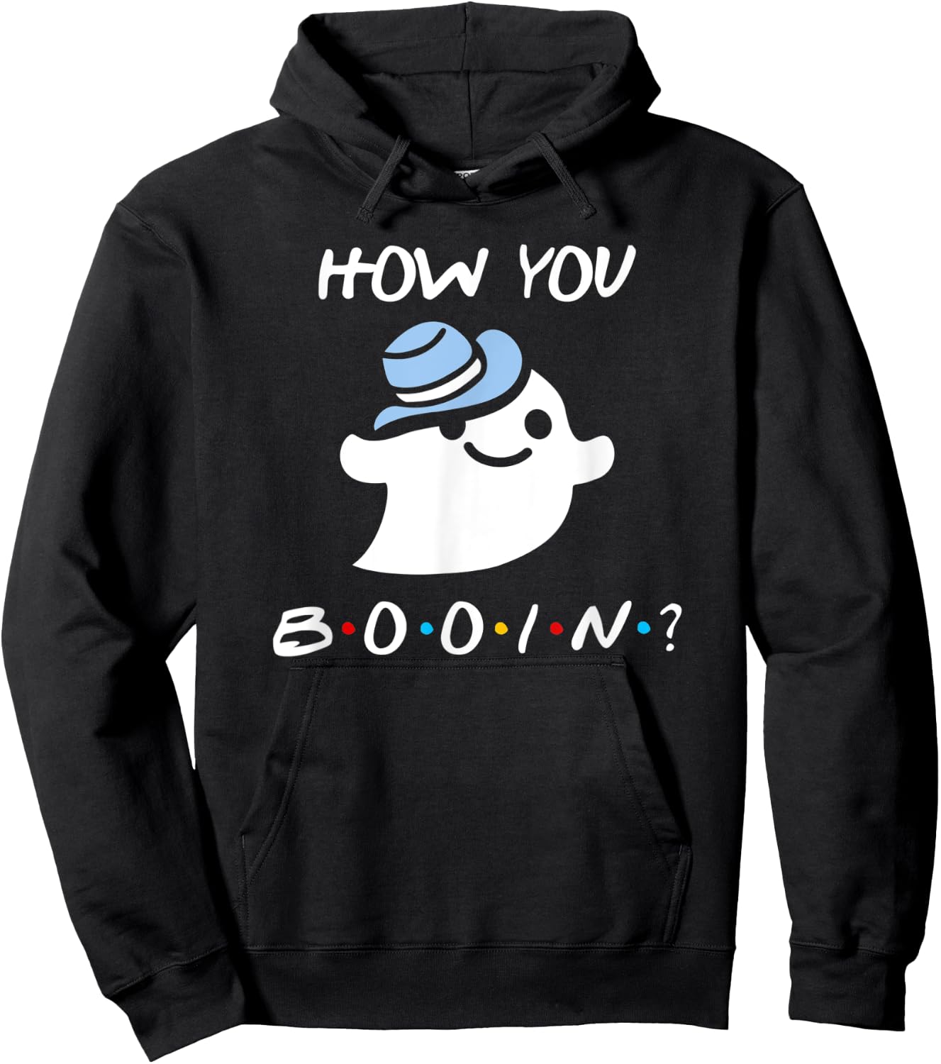 How You Booin Funny Halloween Ghost Hoodie - Hoodie | Black