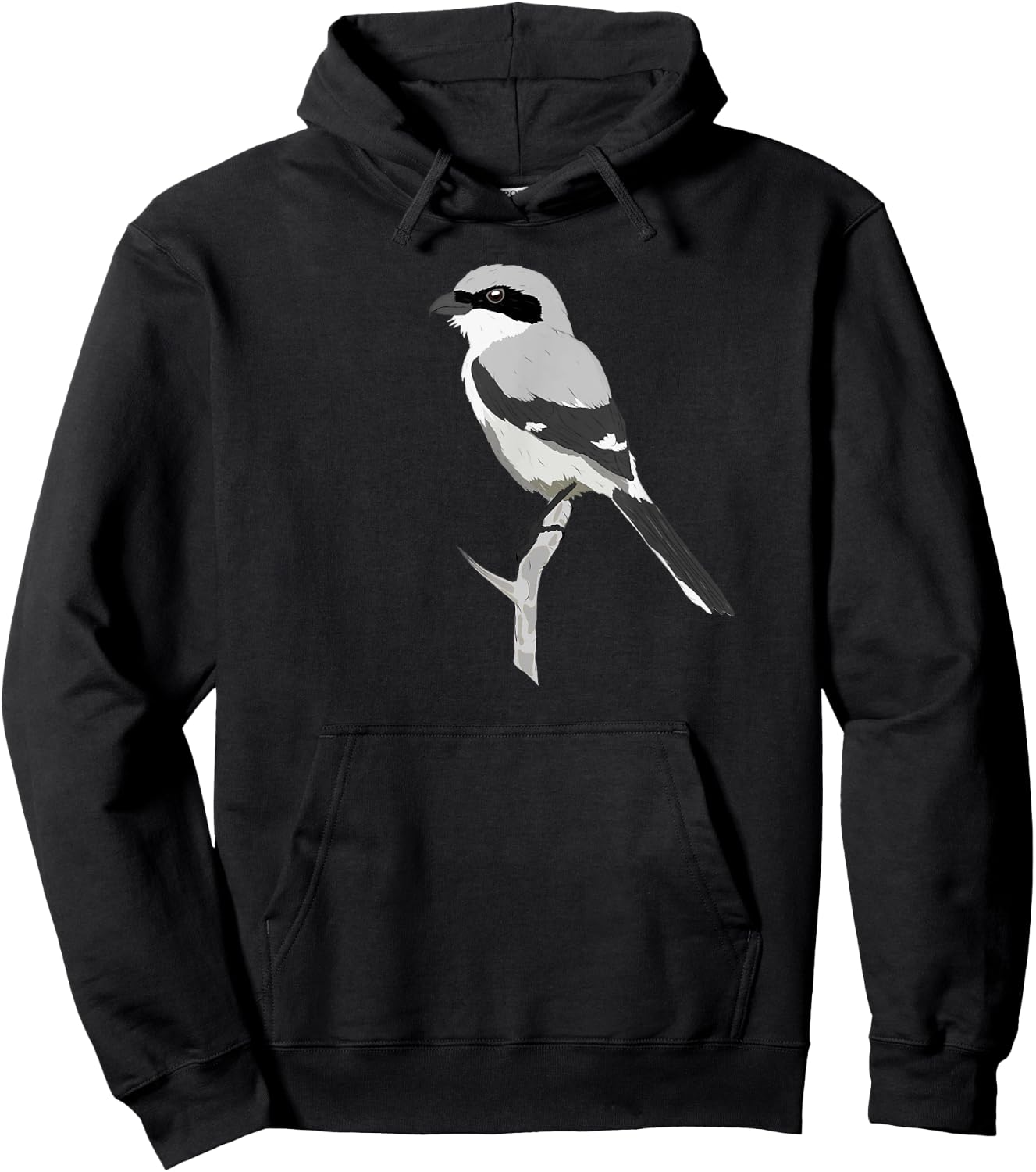 Distracted By Birds Shrike; Bird Lovers Birder Gift Hoodie - Hoodie | Black