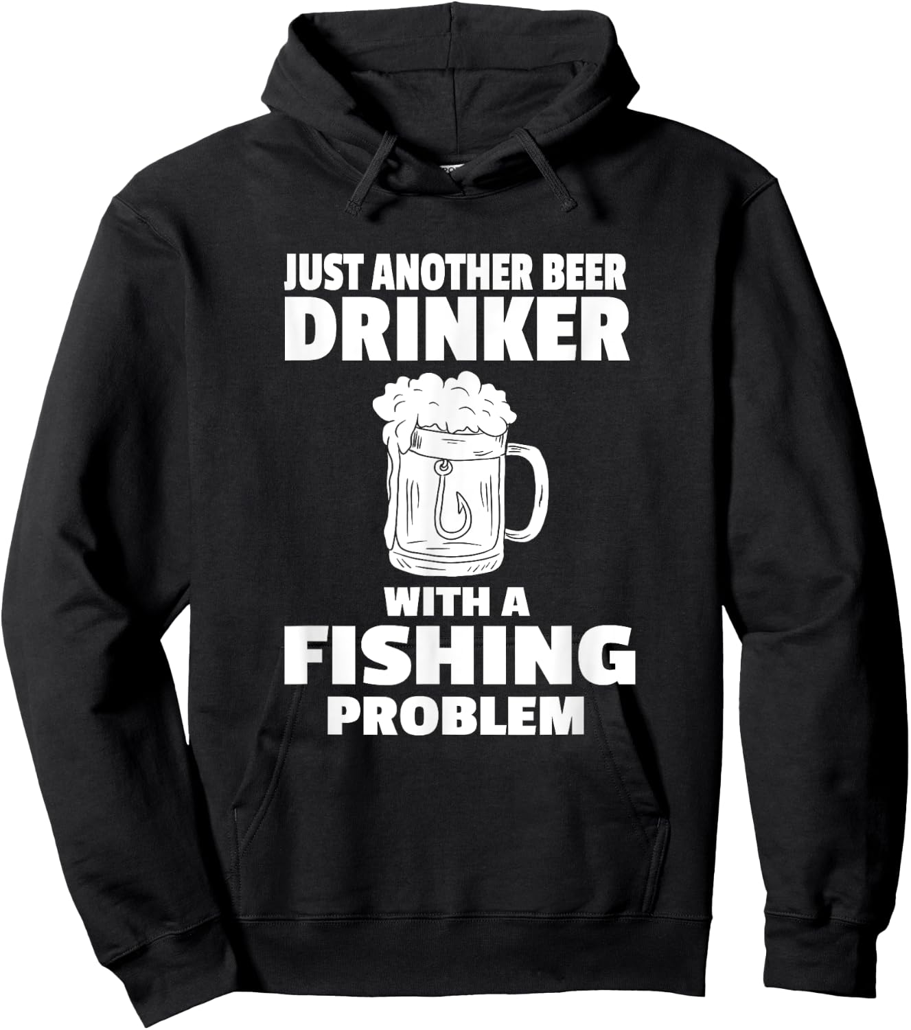 Fishing And Beer Funny Drinking Fisherman Party Hunting Hoodie - Hoodie | Black