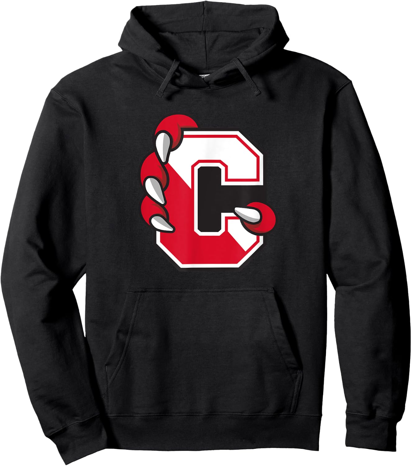 SUNY Cortland Red Dragons C Claw Logo Hoodie - Hoodie | Black