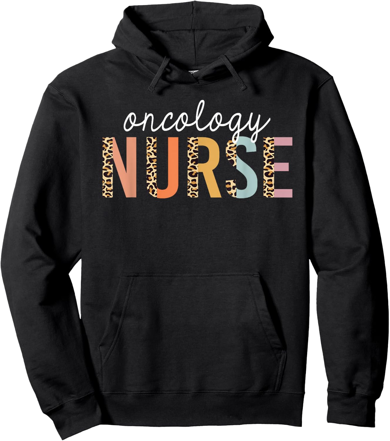Oncology Nurse Leopard Print Nursing School Women Hoodie - Hoodie | Black