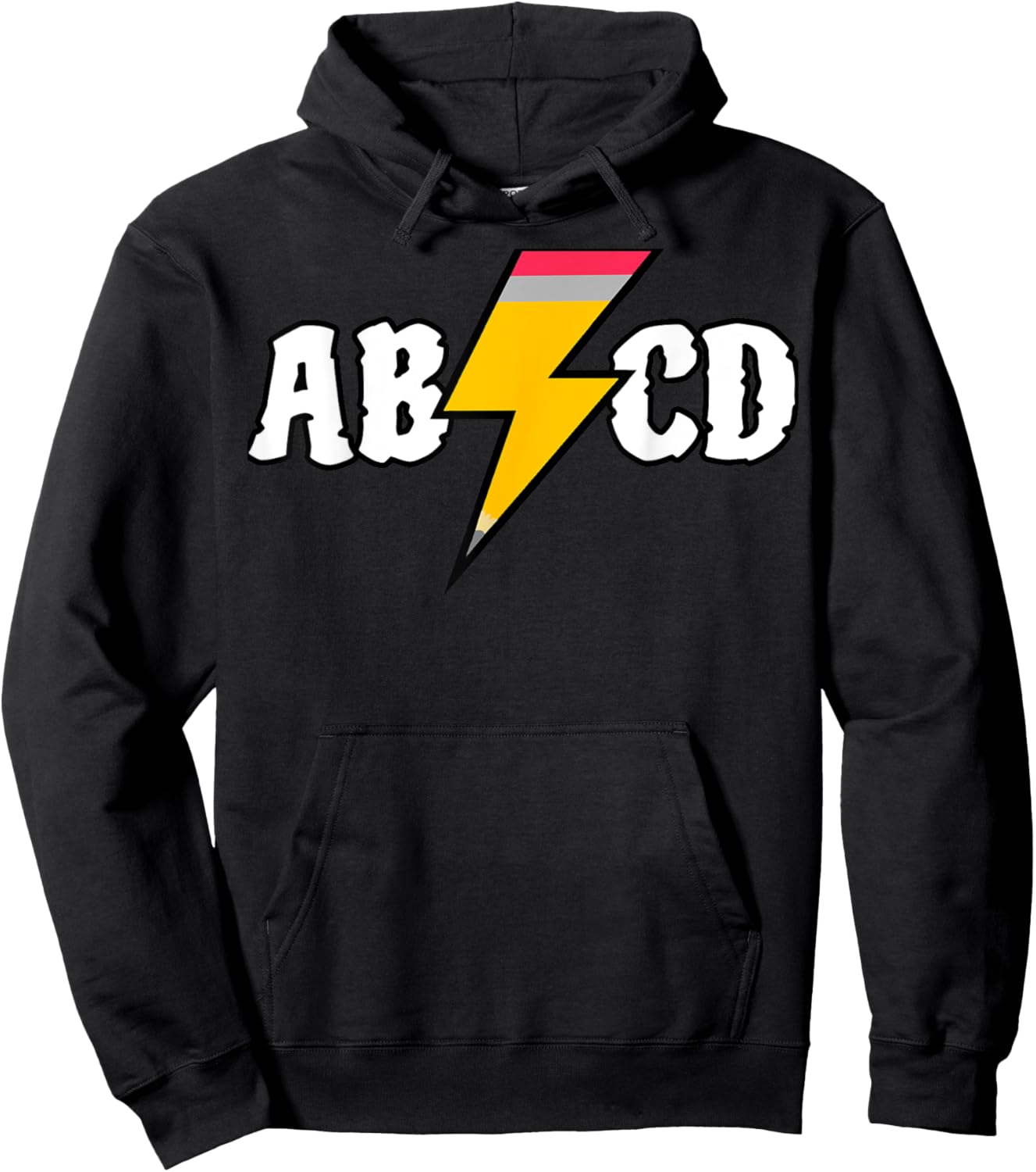 Back To School Pencil Alphabet Letters Student & Teacher Men Women Girls Kids Hoodie - Hoodie | Black