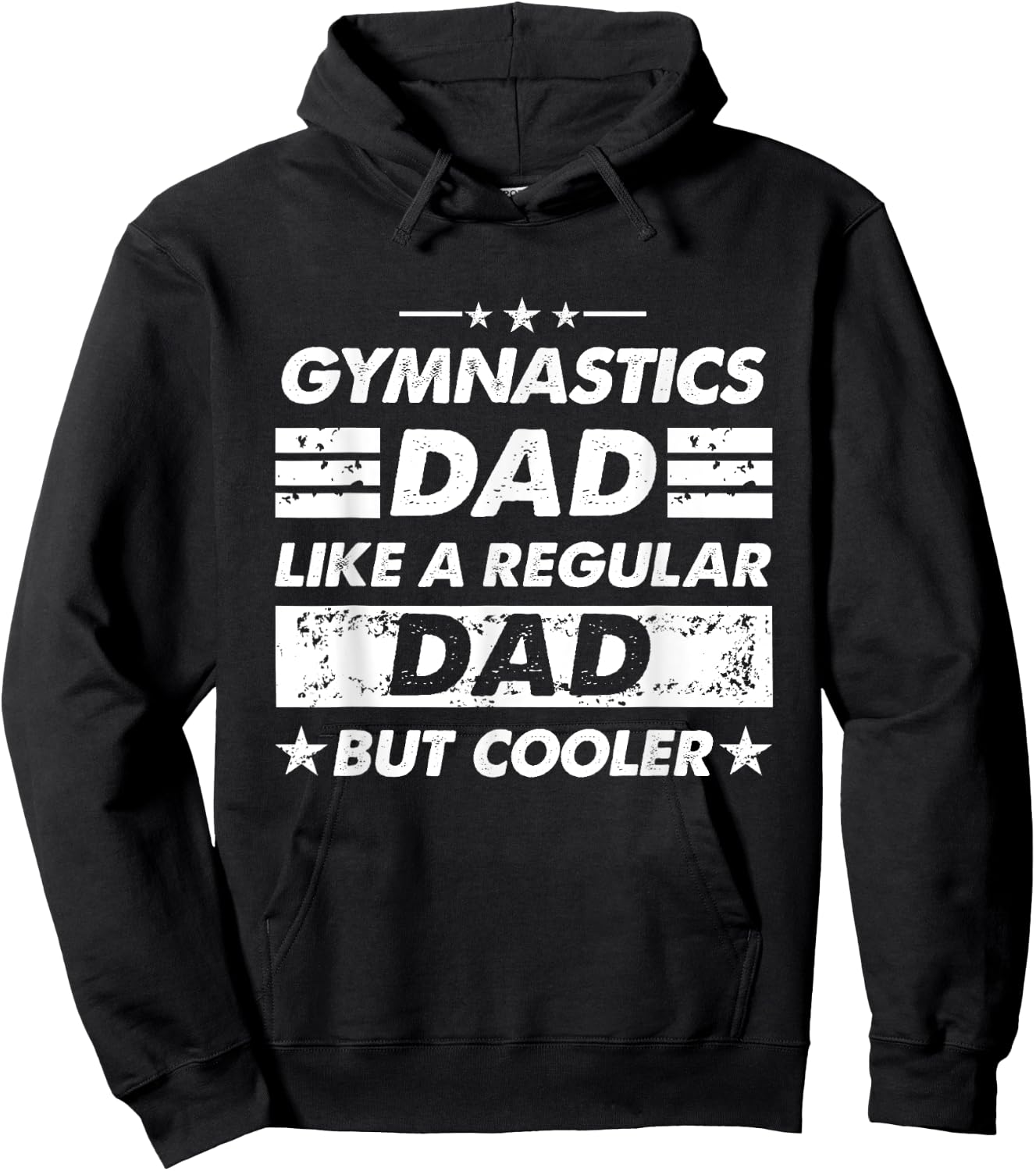 Gymnastics Dad Like A Regular Dad Funny Gymnastics Hoodie - Hoodie | Black