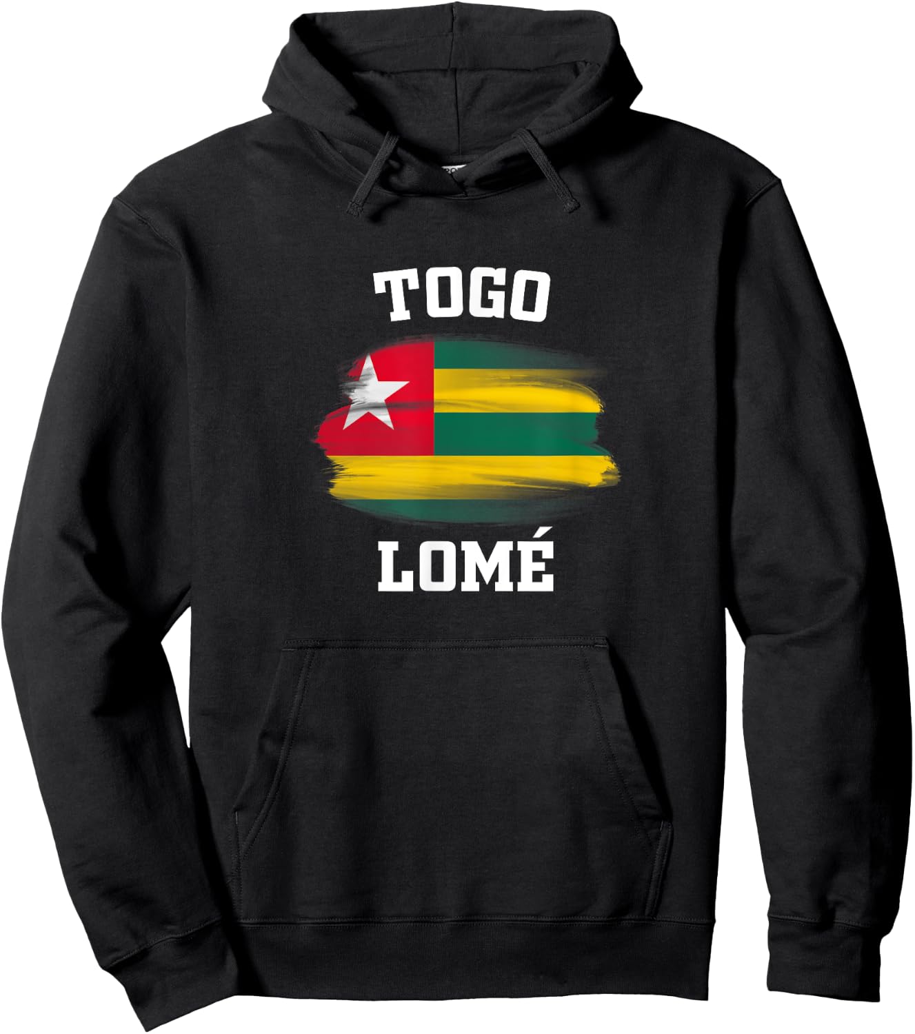 Togo Flag Lome Africa Souvenirs Aftrican Gifts Athletes Hoodie - Hoodie | Black