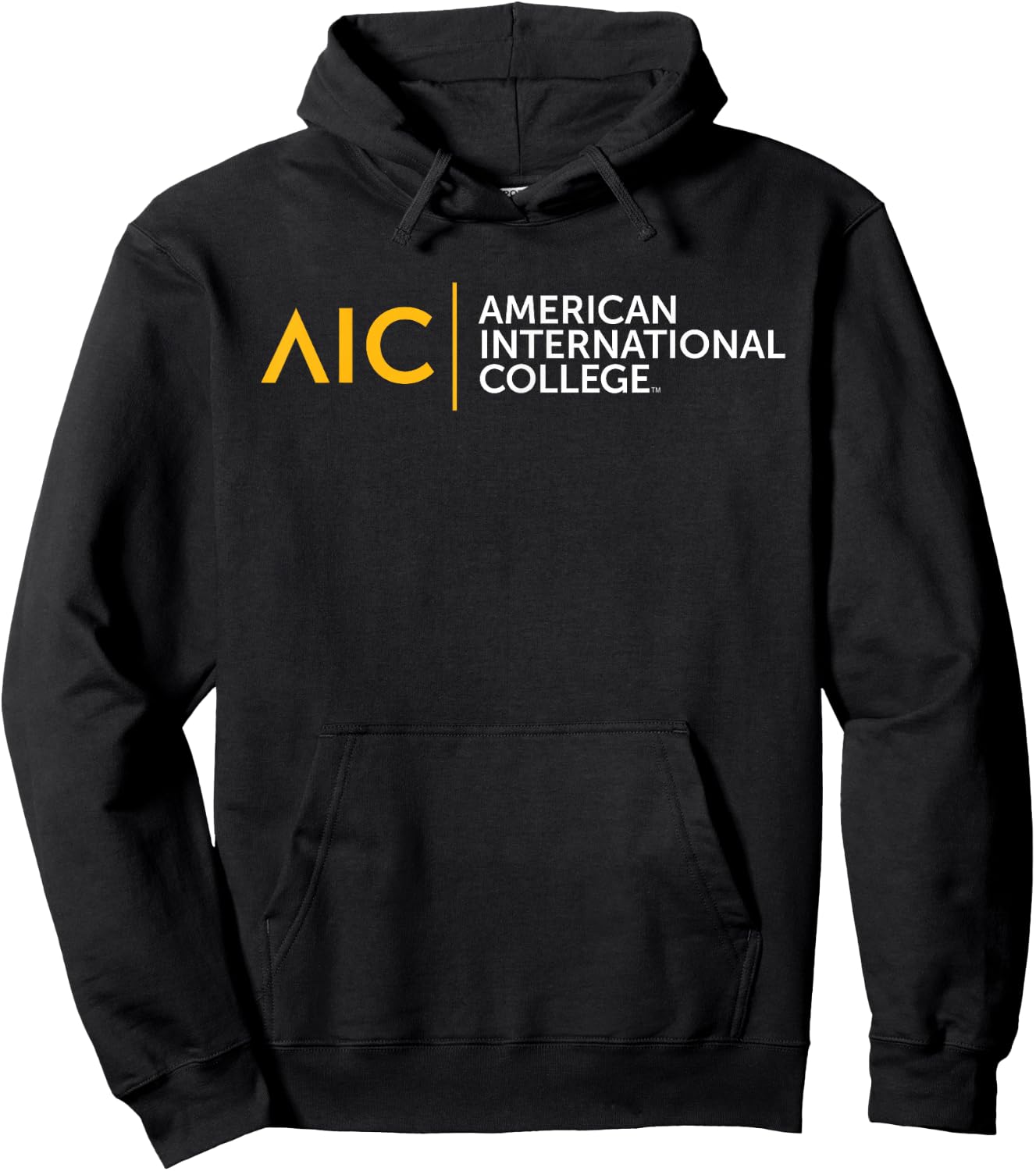American International College AIC Institutional Logo Hoodie - Hoodie | Black