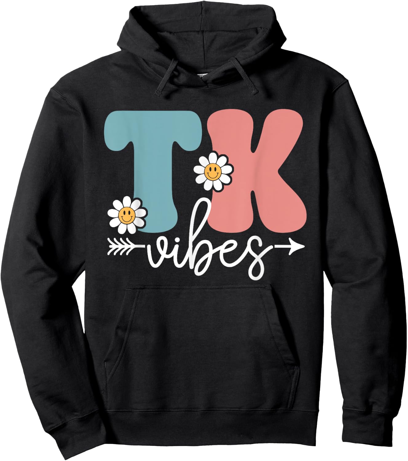 TK Vibes Back To School Teachers Students TK Team Men Women Kids Hoodie - Hoodie | Black