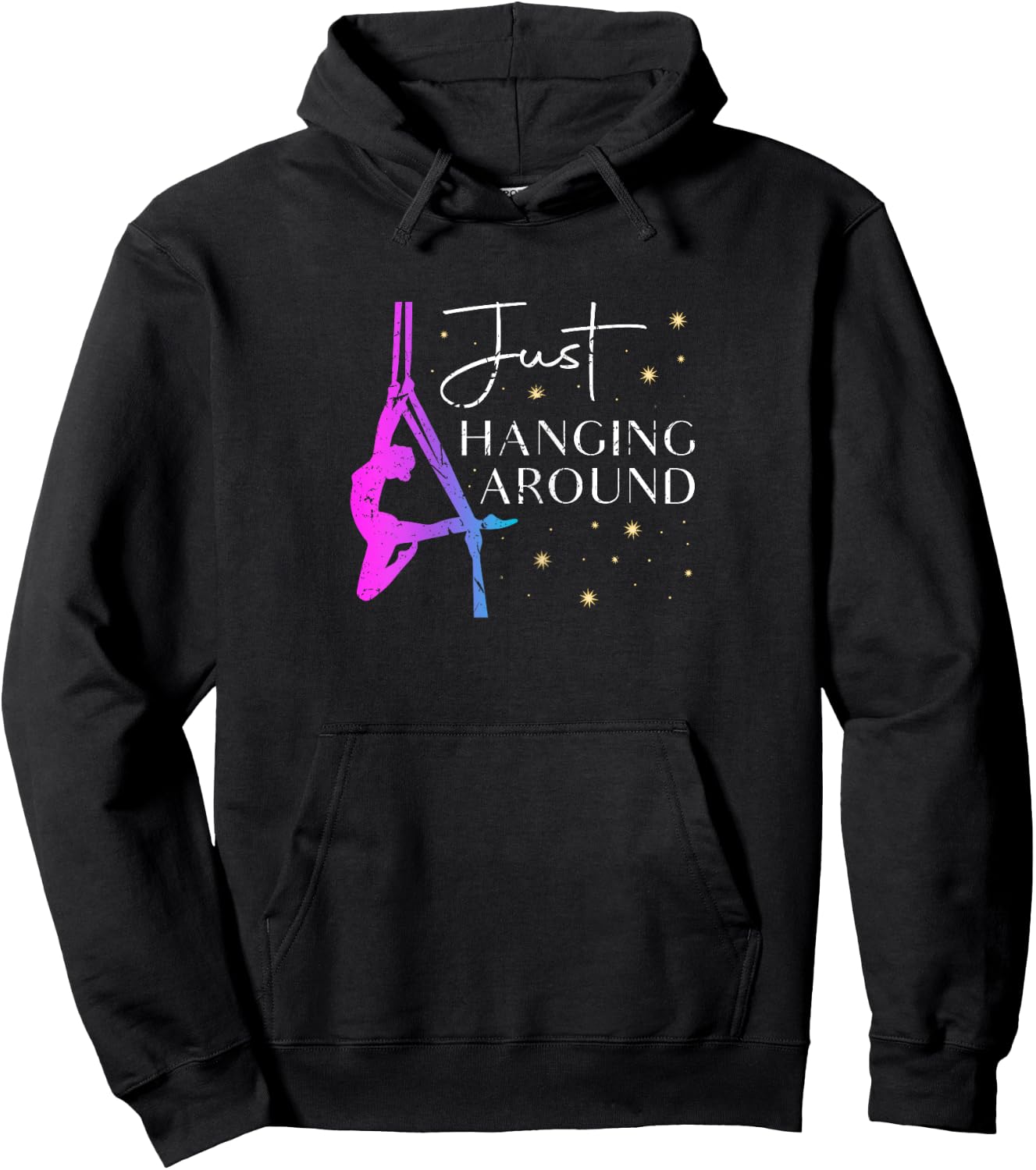 Just Hanging Around Aerial Silk Dancer Hoodie - Hoodie | Black