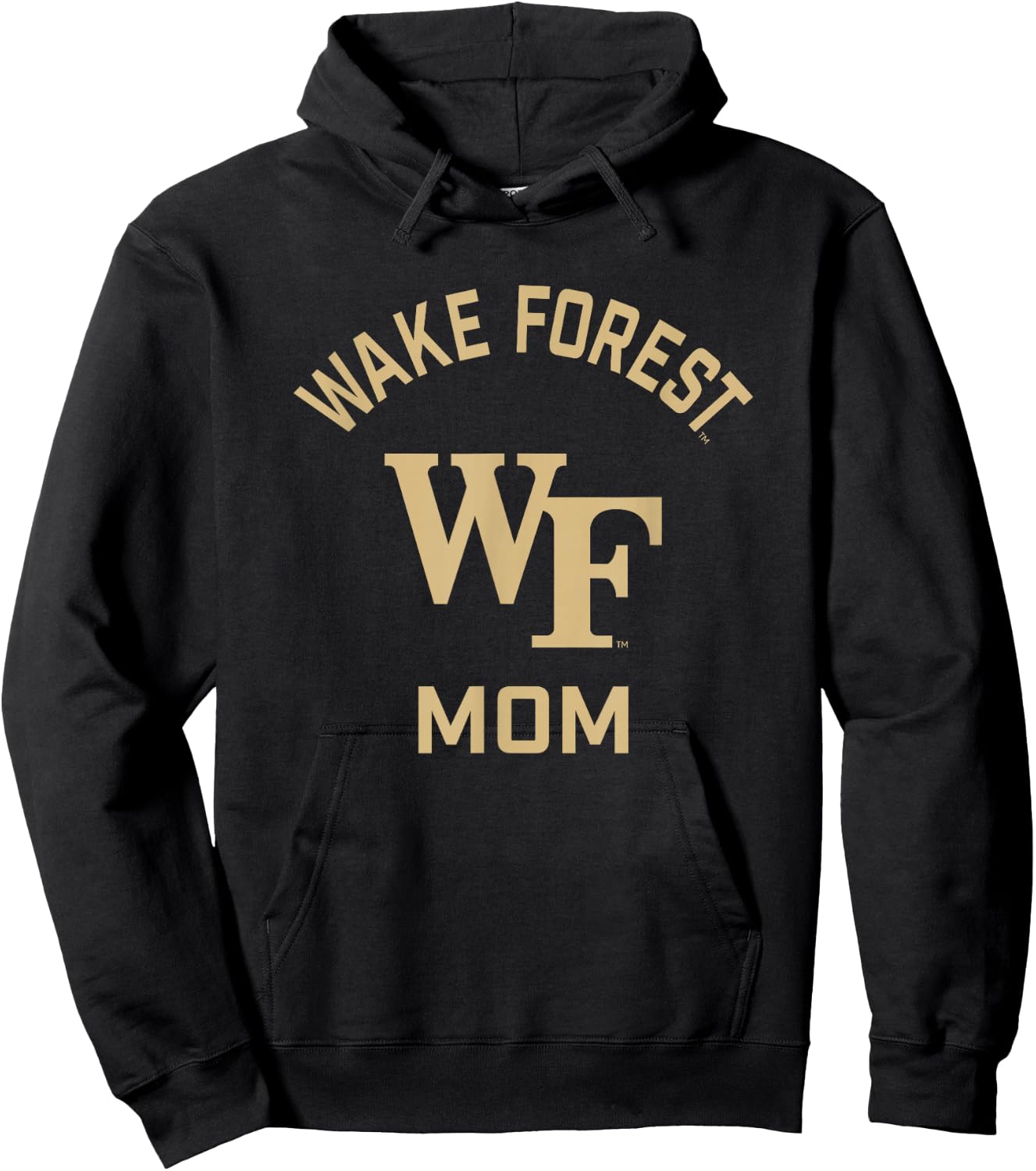 Wake Forest Demon Deacons Arched Mom Hoodie - Hoodie | Black