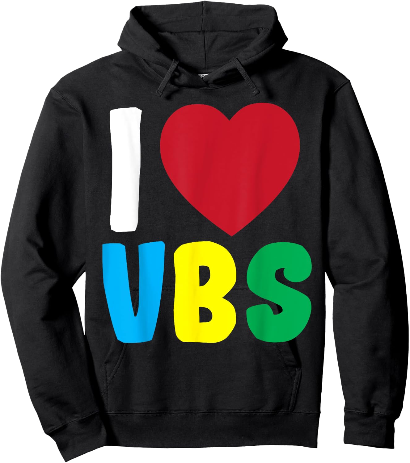 I Love VBS Vacation Bible School 2024 Summer Preschool VBS Women Kids Hoodie - Hoodie | Black