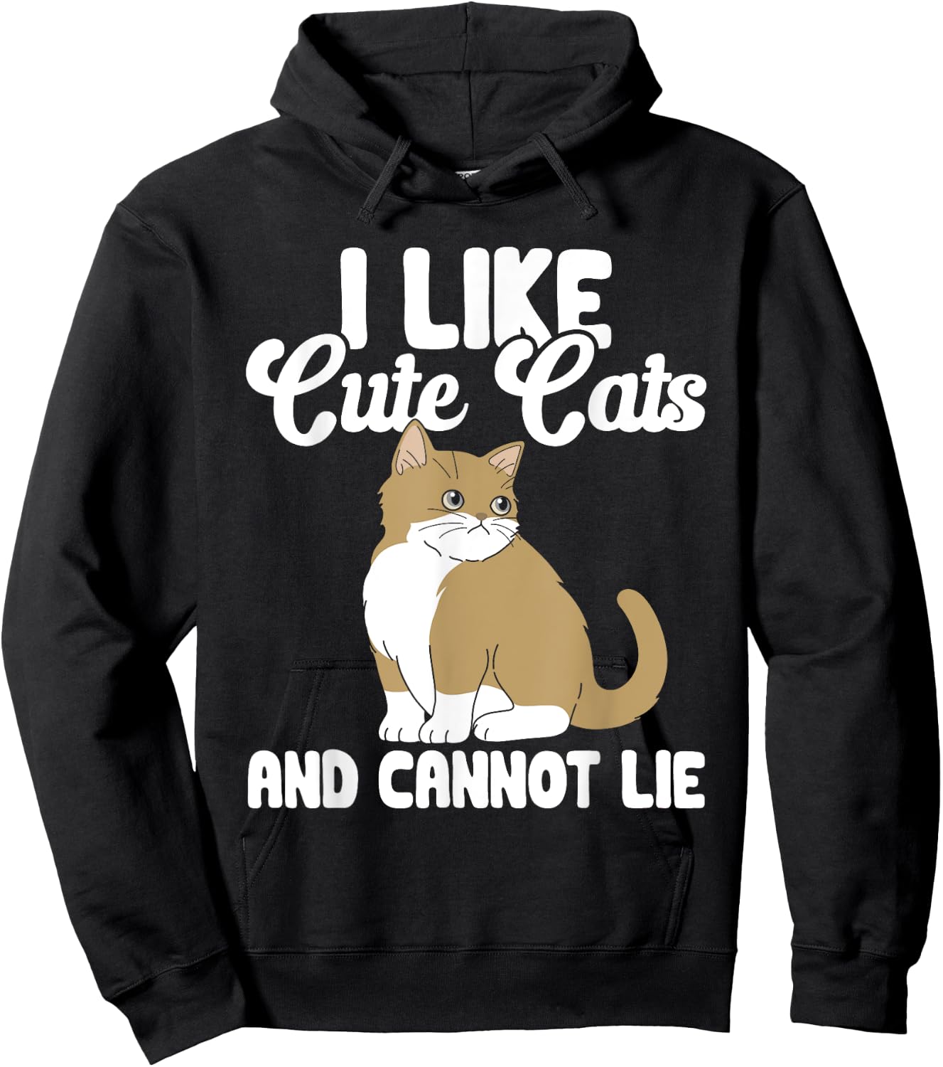 Cat I Like Cute Cats And Cannot Lie Women Kids Hoodie - Hoodie | Black