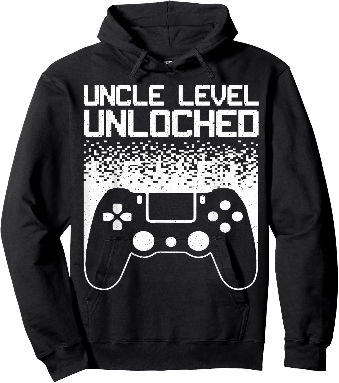 Gaming Uncle Art Video Gamer First Time Uncle To Be Hoodie - Hoodie | Black