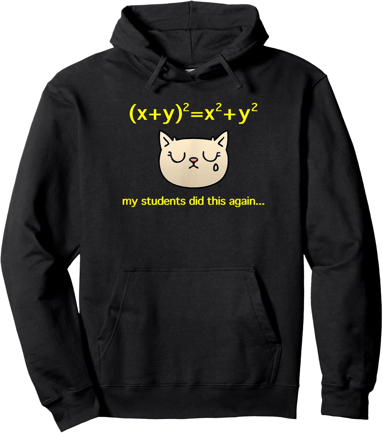 My Students Did (x+y)^2=x^2+y^2 Again, Algebra Math Teacher Hoodie - Hoodie | Black