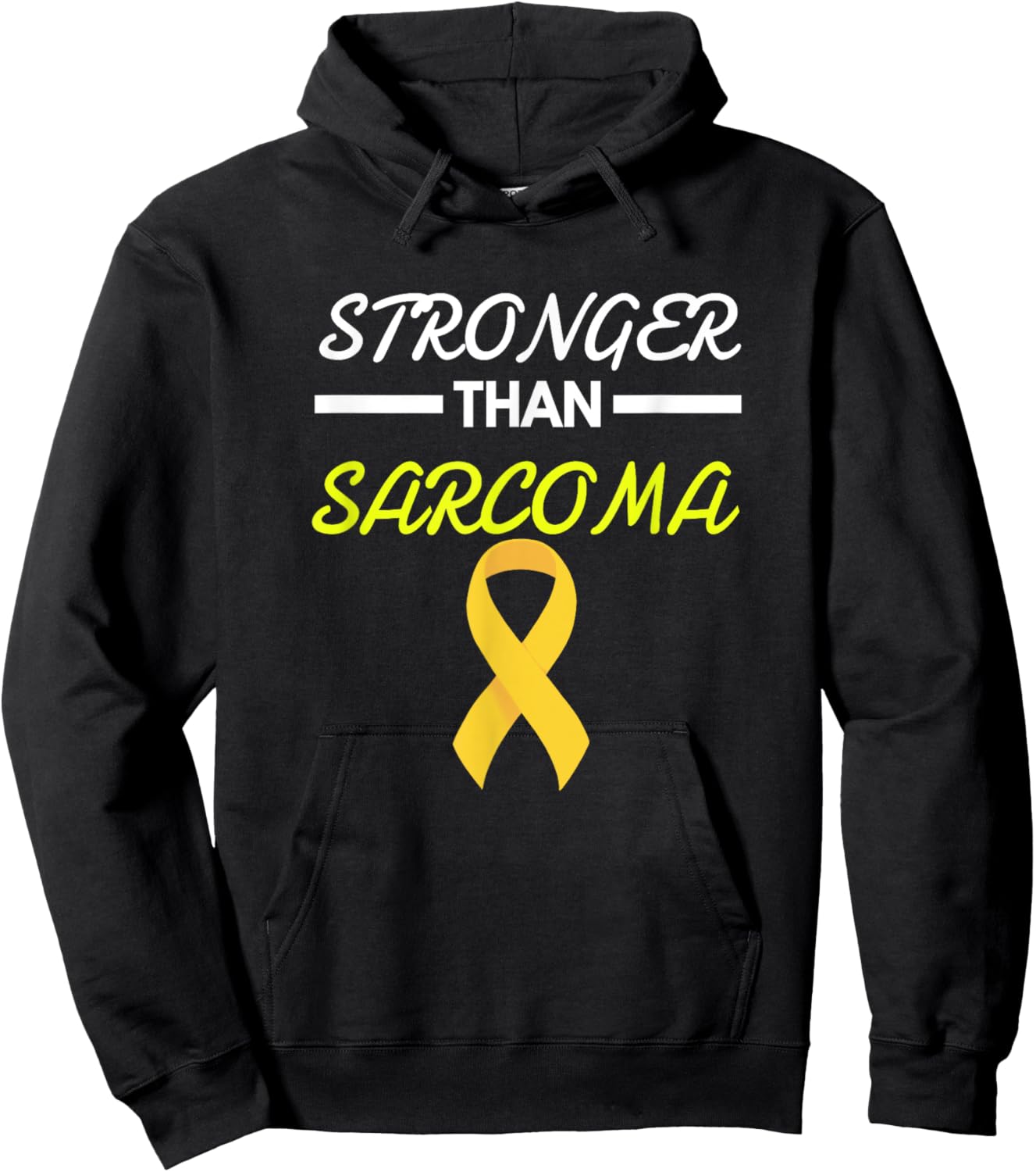 Stronger Than Sarcoma Sarcoma Survivor Shirt Hoodie - Hoodie | Black