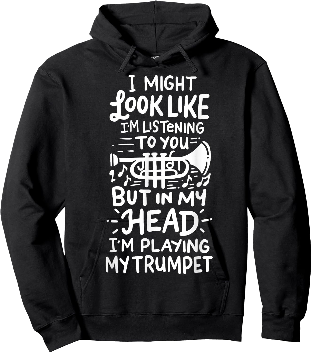 Trumpet Player Hoodie - Hoodie | Black