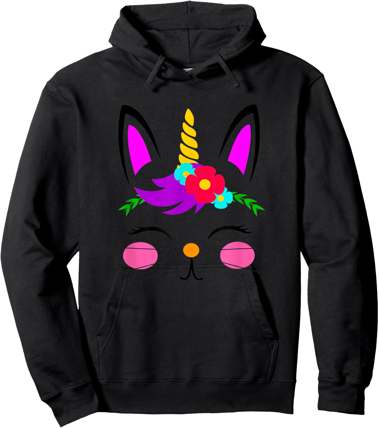 Bunny Unicorn Easter gift women men kid Easter bunnicorn Hoodie - Hoodie | Black