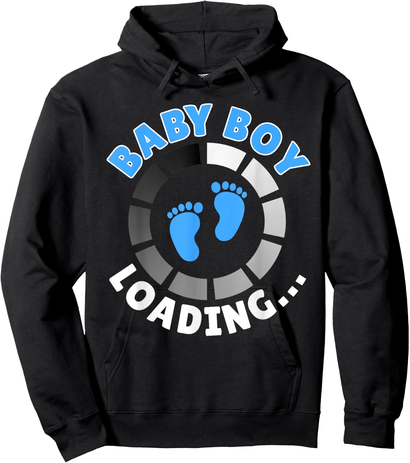 Expectant Mother BABY BOY LOADING Funny Future Mother Hoodie - Hoodie | Black