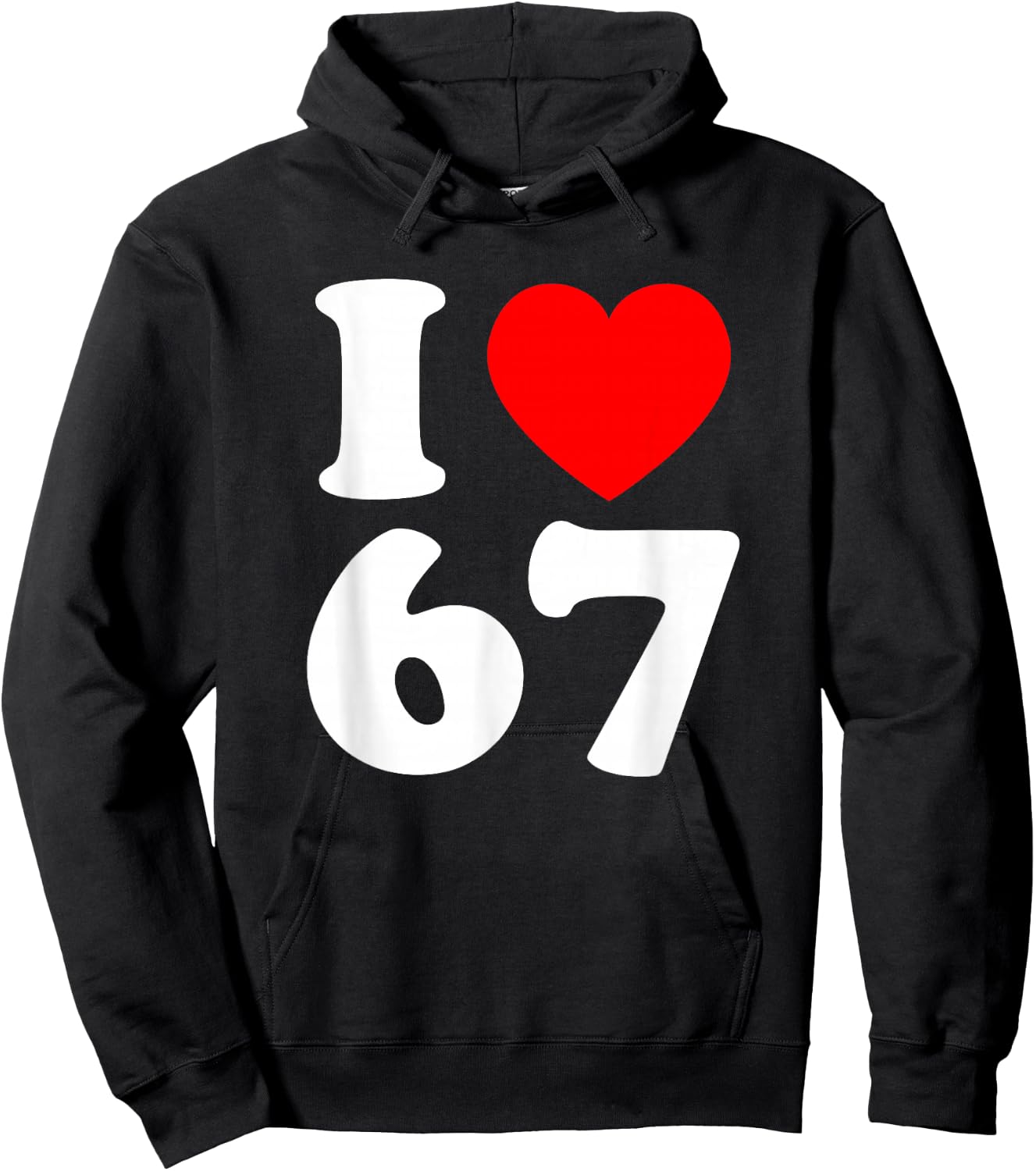 I Love 67 Year Old 67th Birthday Party Anniversary Retro 80s Hoodie - Hoodie | Black