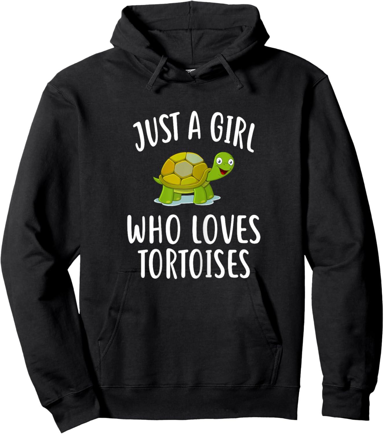 Just A Girl who loves TORTOISES Shirt Funny TORTOISE Hoodie - Hoodie | Black